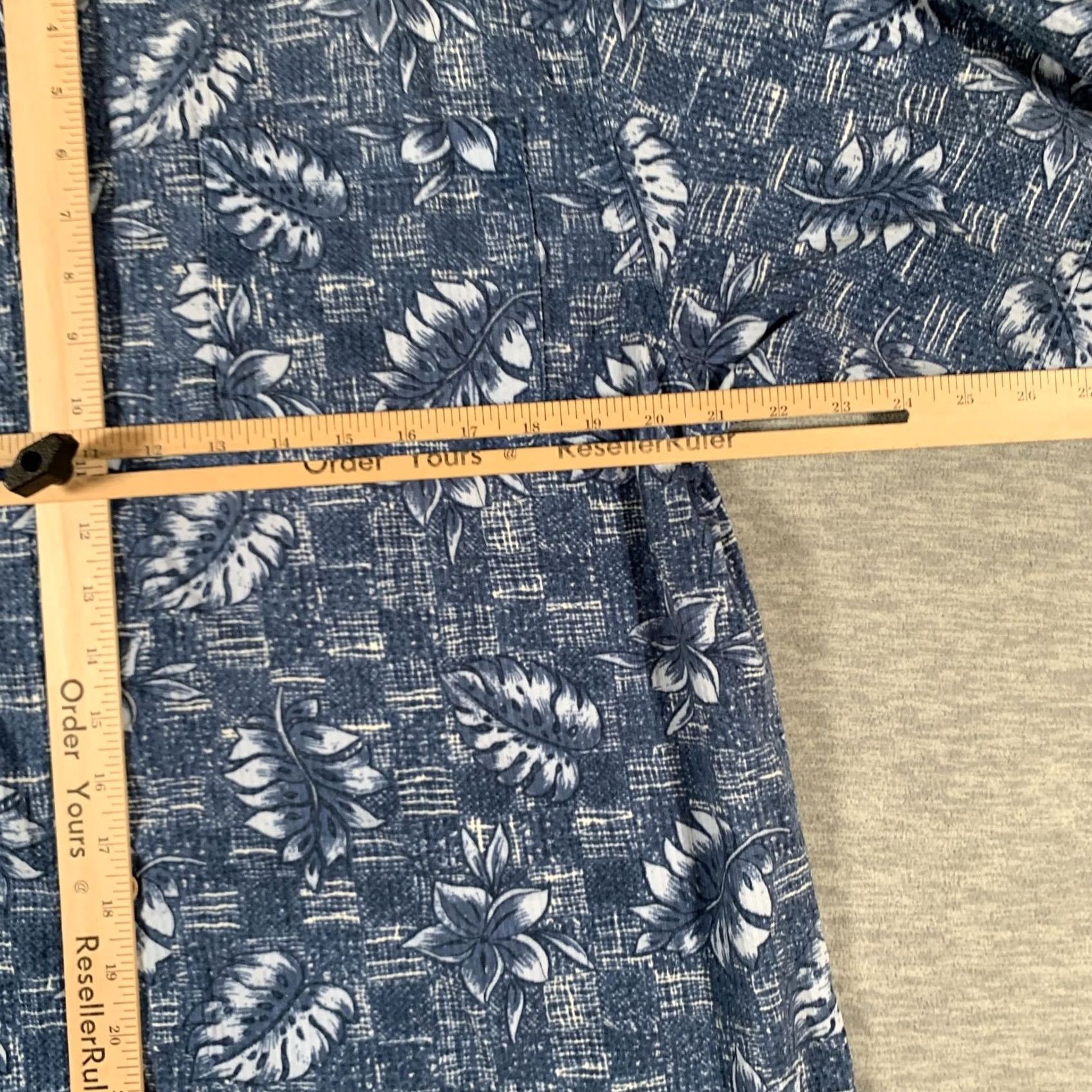 ALOHAS Op Sport Hawaiian Shirt Mens Medium Blue Floral Short Sleeve Button Front Aloha Size US M / EU 48-50 / 2 - 7 Thumbnail