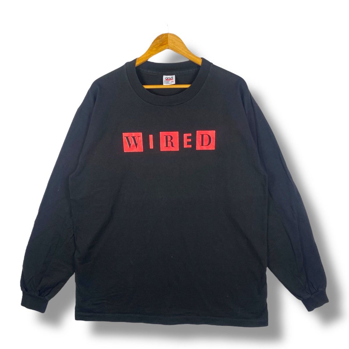Vintage Vintage 90's WIRED MAGAZINE Technology Media Long Sleeve Tee Size US XL / EU 56 / 4 - 1 Thumbnail
