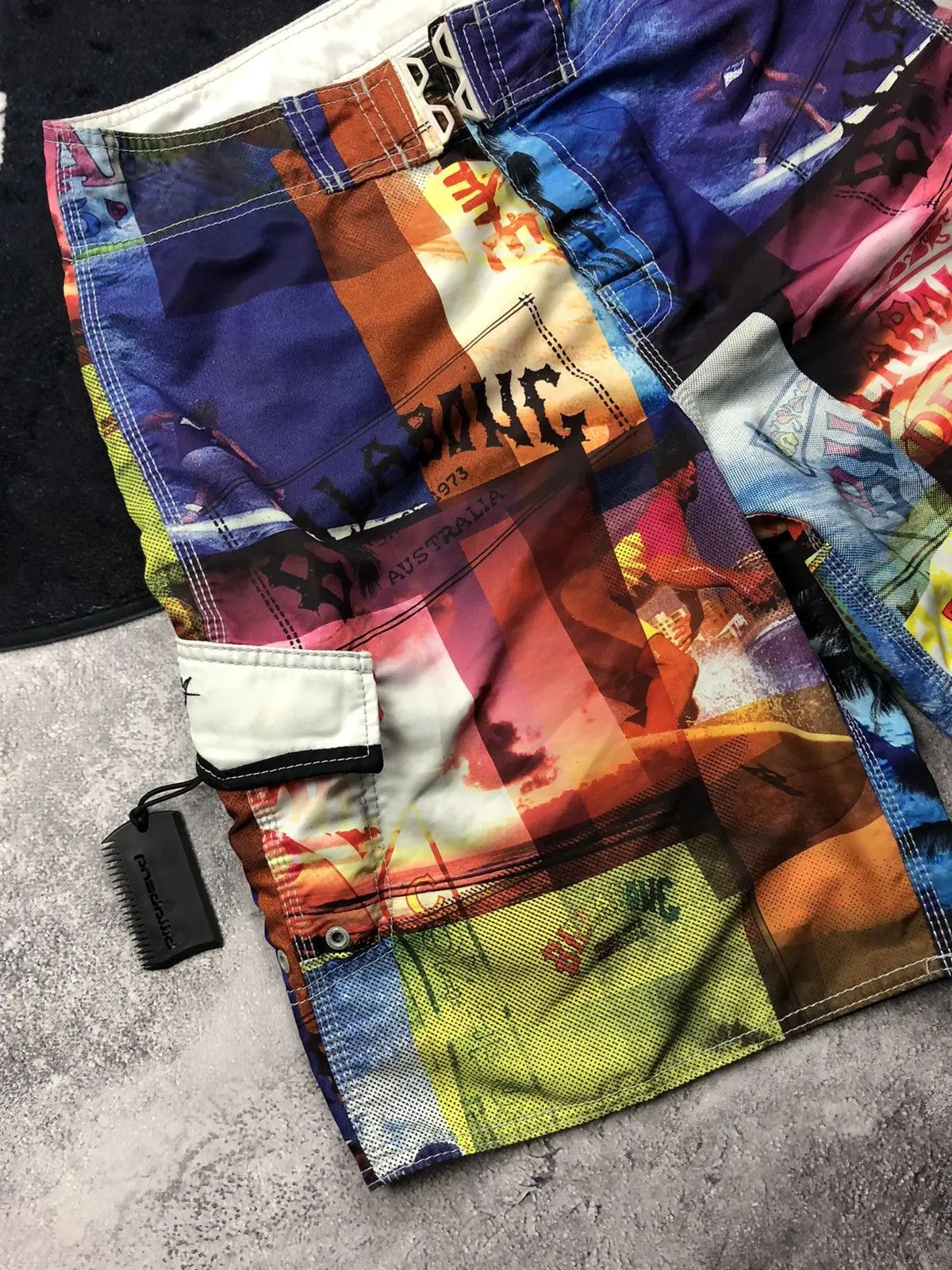 Billabong BILLABONG Hype Multicolor Monogram Logo With a Bottle Opener Size US 33 - 3 Thumbnail