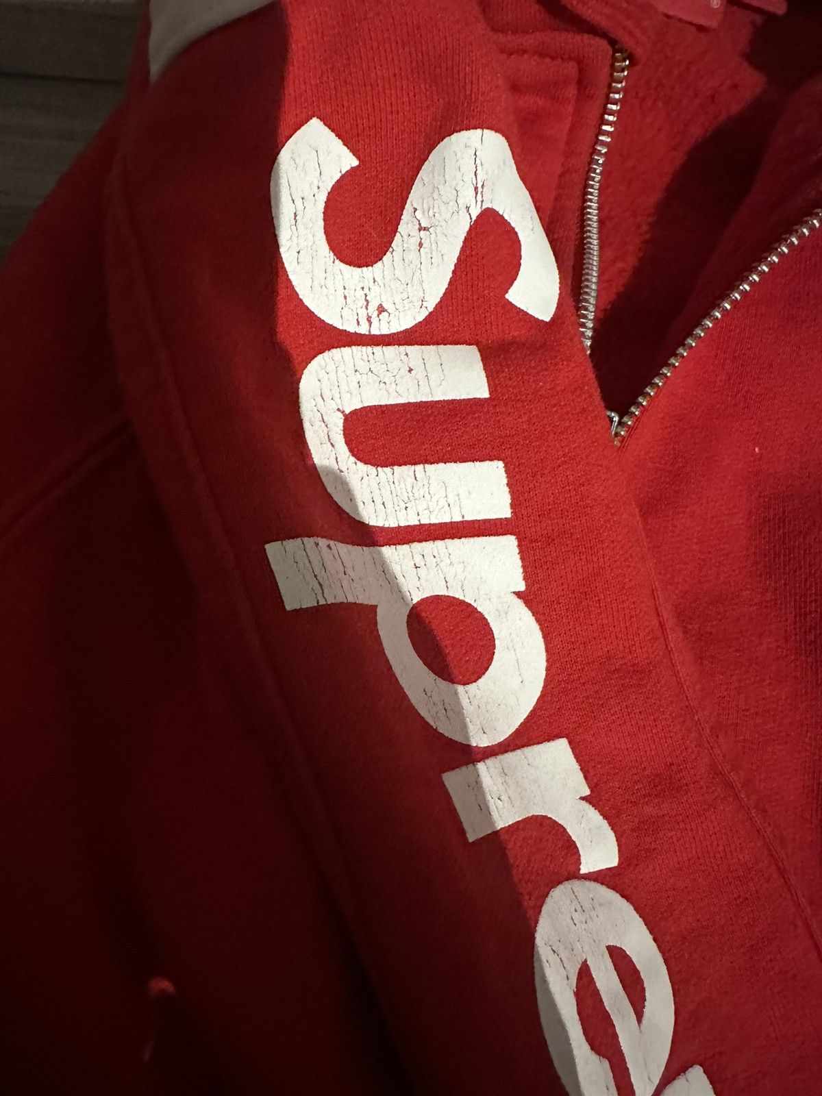 Supreme Supreme Large Logo Sleeve Zip Up Hoodie Size US M / EU 48-50 / 2 - 4 Thumbnail