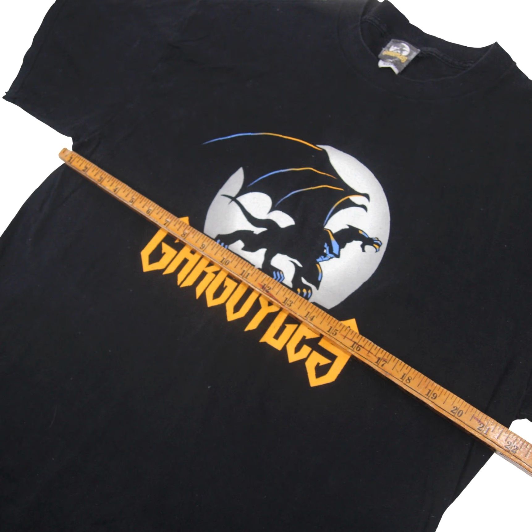 Vintage VINTAGE Gargoyles Cartoon "The Night Will Never Be The Same" XL Graphic T Shirt Mens XL Black Graphic Shirt Size US XL / EU 56 / 4 - 5 Thumbnail