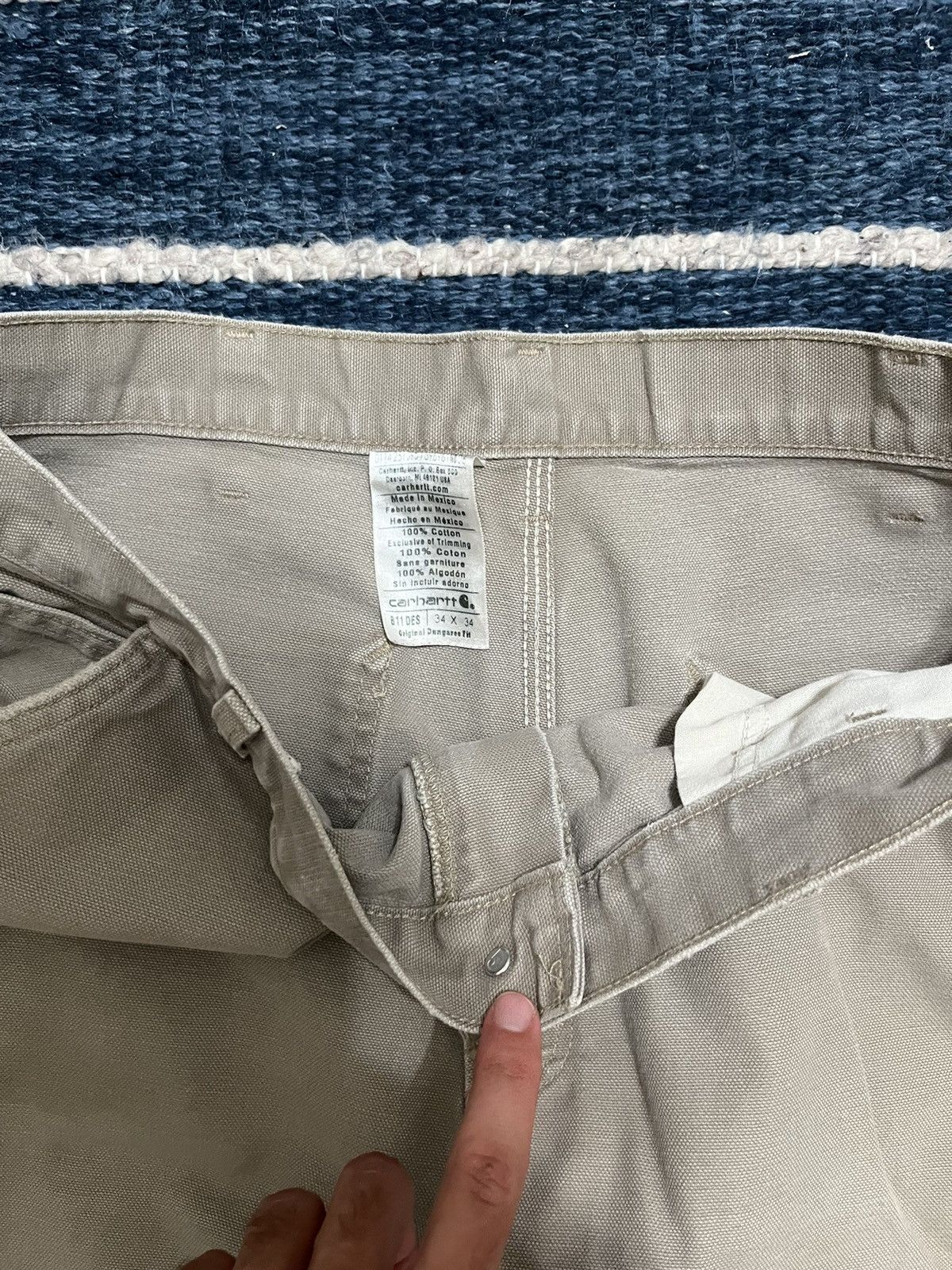 Carhartt Carhartt Beige Denim Jeans 34x34 Size US 34 / EU 50 - 4 Thumbnail