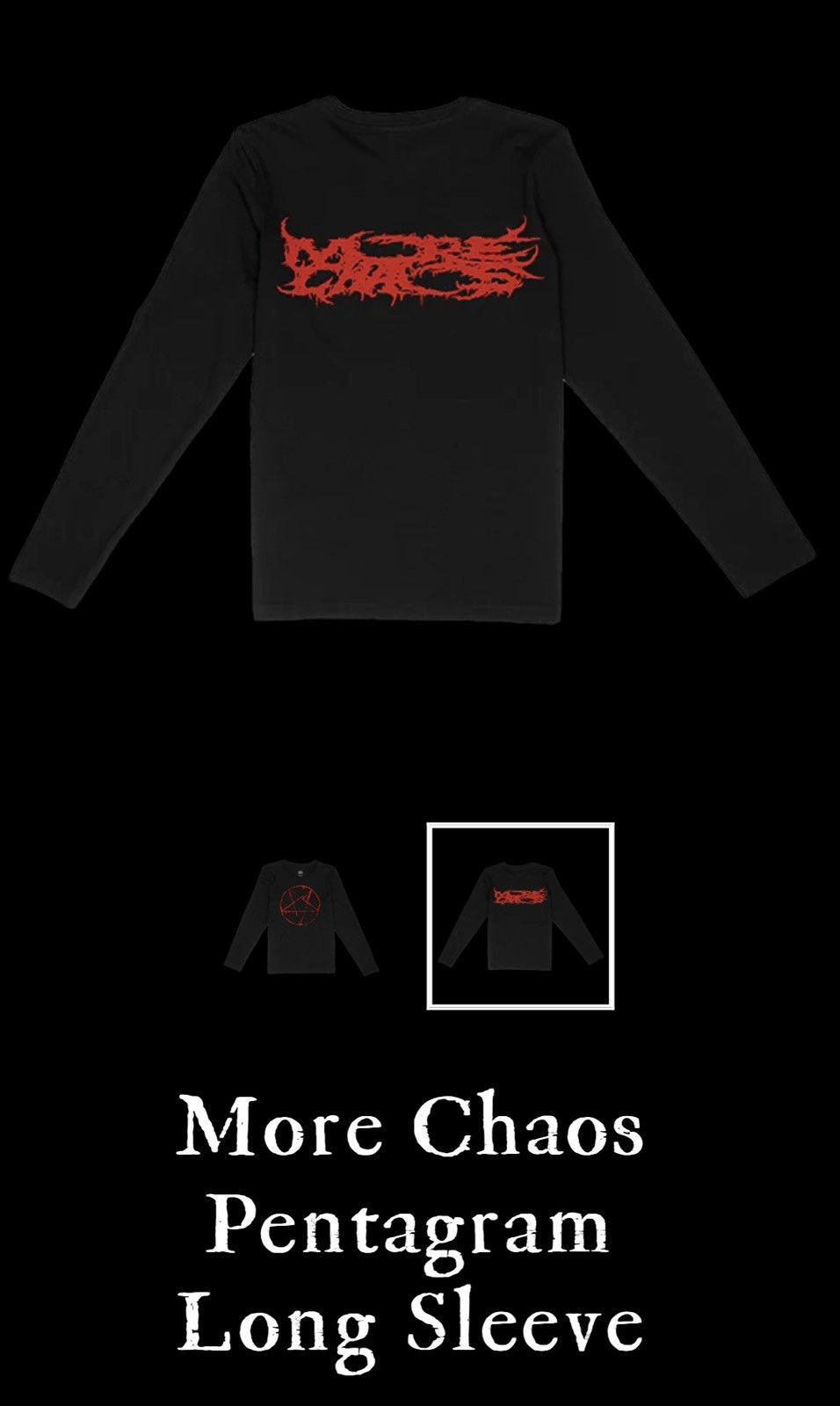 Ken Carson More Chaos pentagram long sleeve Size US S / EU 44-46 / 1 - 2 Thumbnail