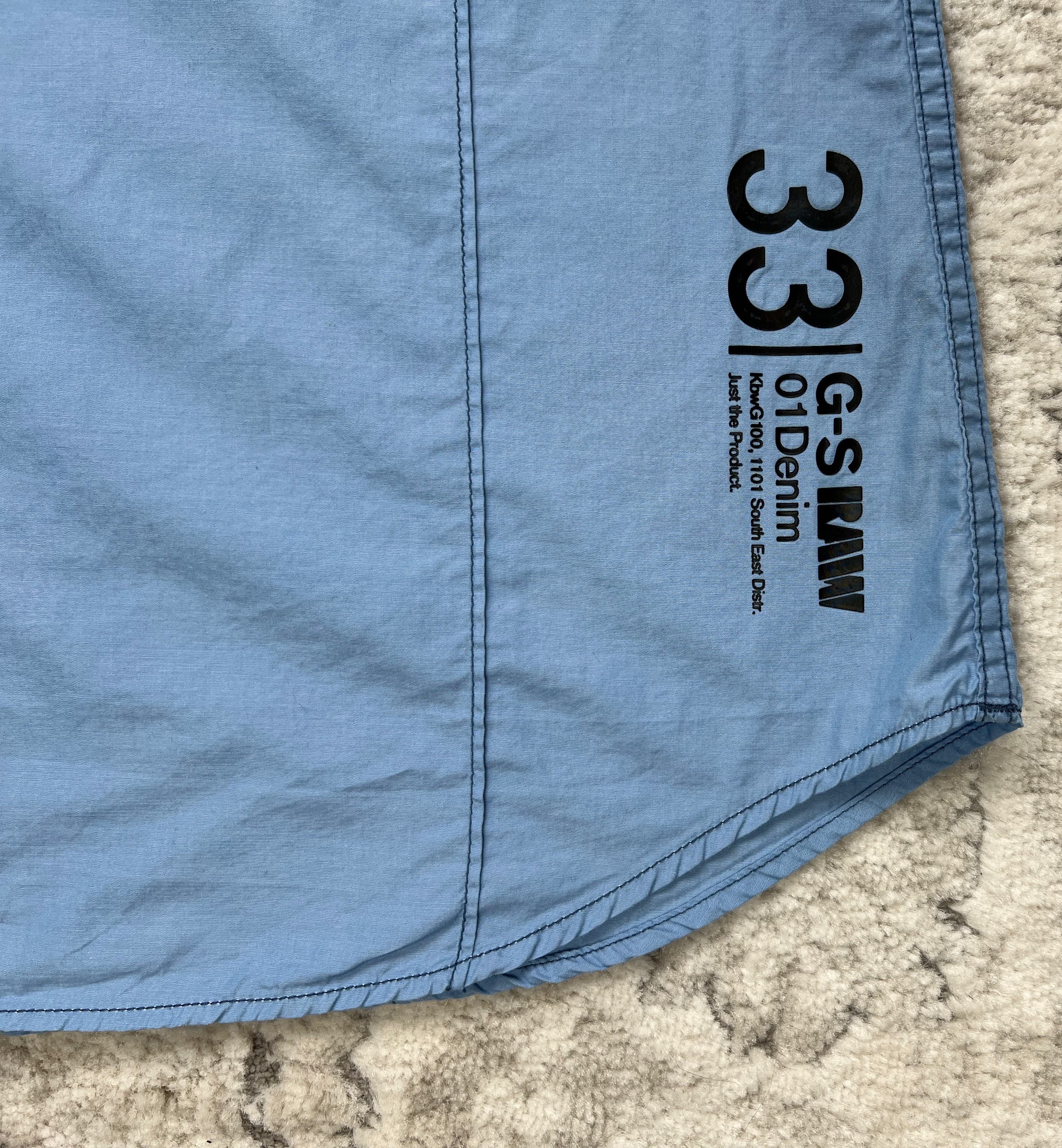 G-Star G-Star RAW Strike Shirt S/S Blue Workwear Style Size US M / EU 48-50 / 2 - 16 Thumbnail