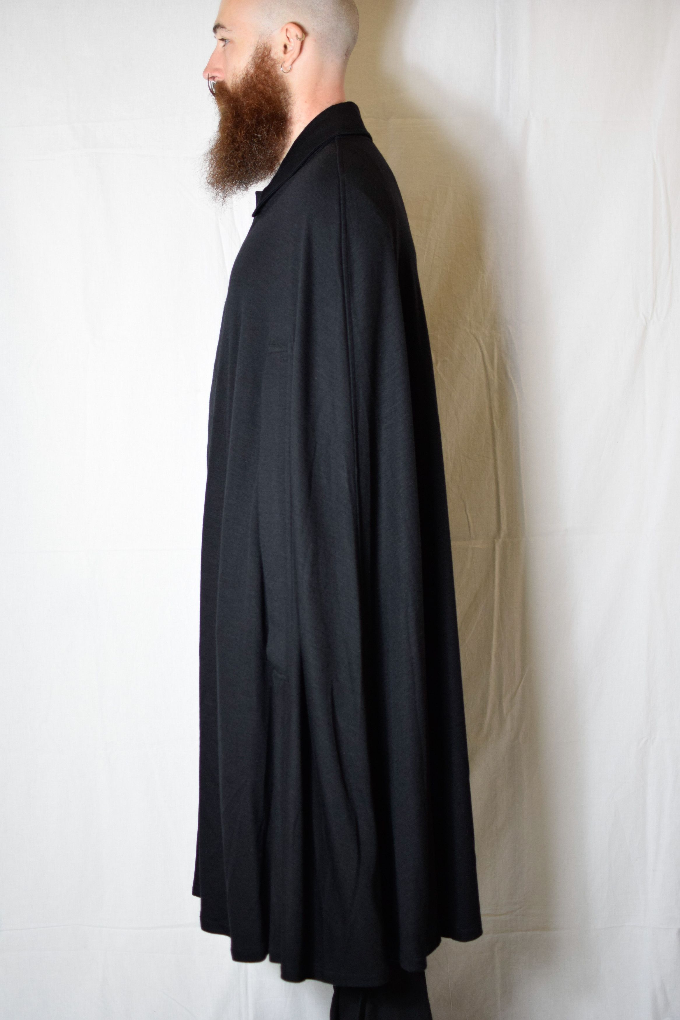 Yohji Yamamoto YYPH AW21 Wool Cape Coat - HX-C05-102 Size US L / EU 52-54 / 3 - 8 Thumbnail