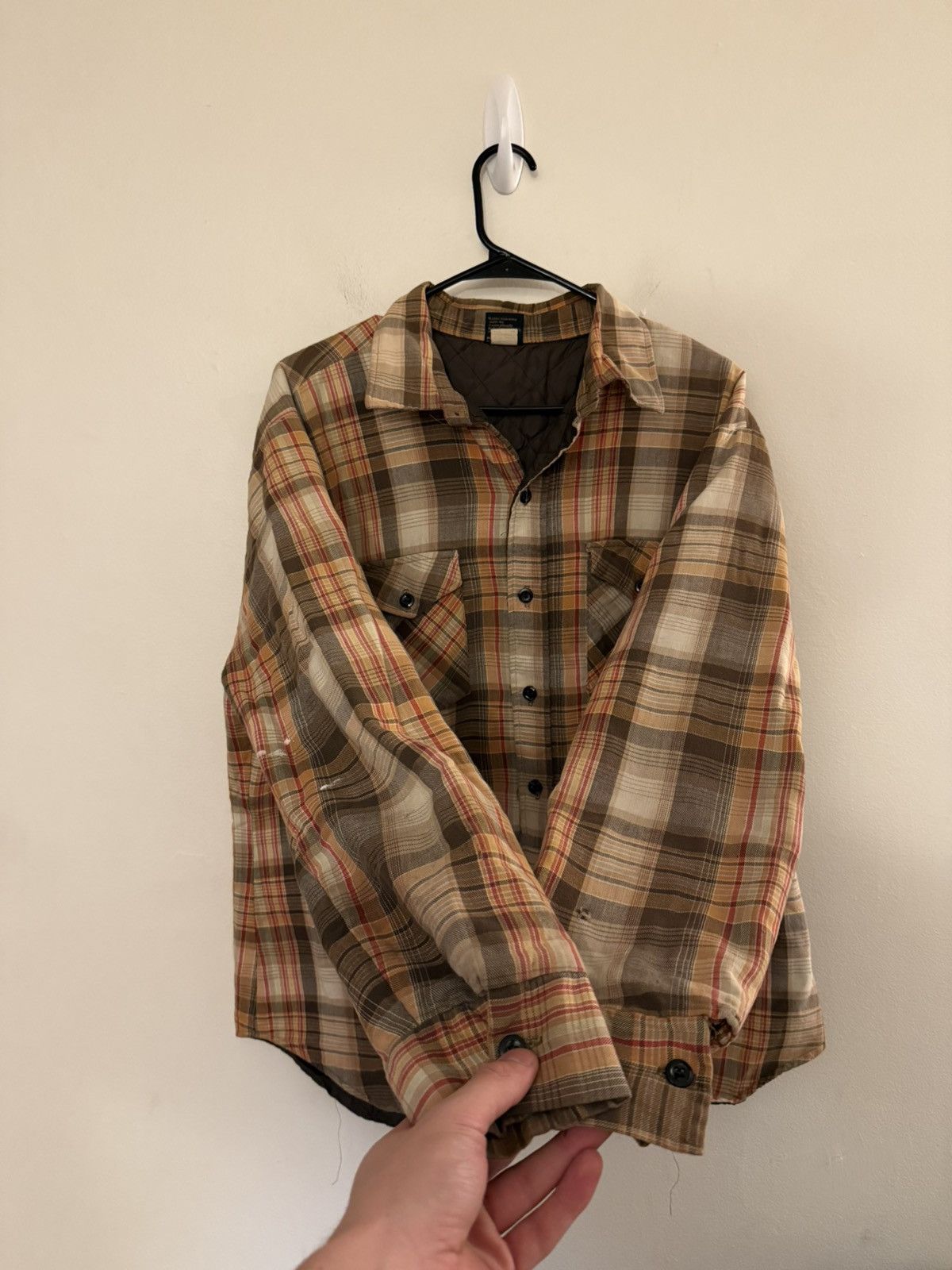 Vintage (XL) BEAUTIFUL FADED VINTAGE Yellow Flannel Button Up Shirt Size US XL / EU 56 / 4 - 3 Thumbnail