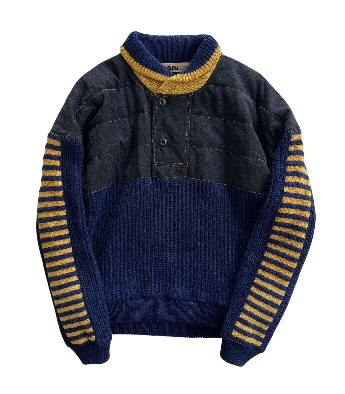 Kansai Yamamoto KansaiMAN Pullover Jumper Knit Sweater Size US L / EU 52-54 / 3 - 1 Thumbnail