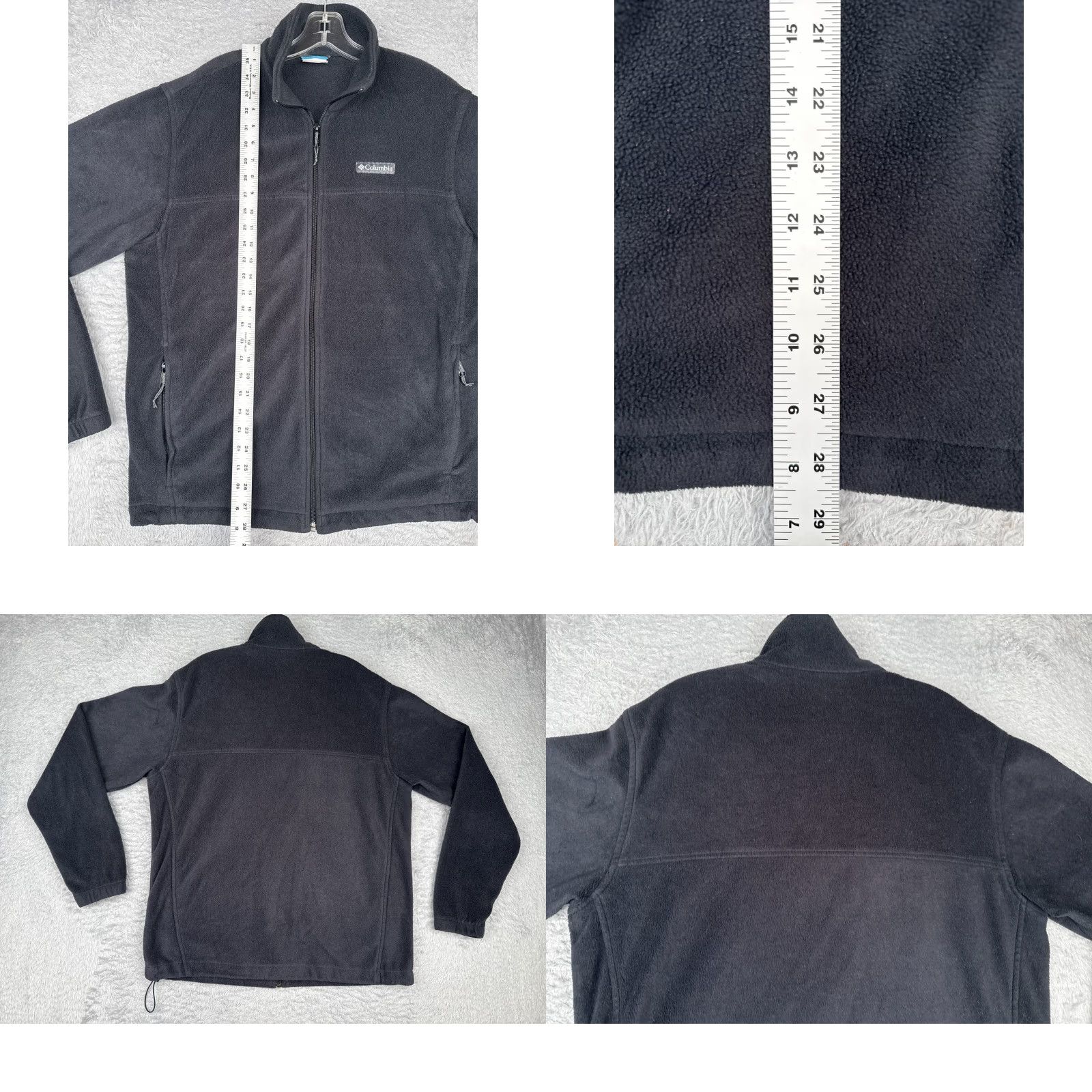 Vintage Columbia Jacket Mens Large Gray Full Zip Fleece Outdoor Windbreaker Pockets Zipper Logo Size US L / EU 52-54 / 3 - 9 Thumbnail