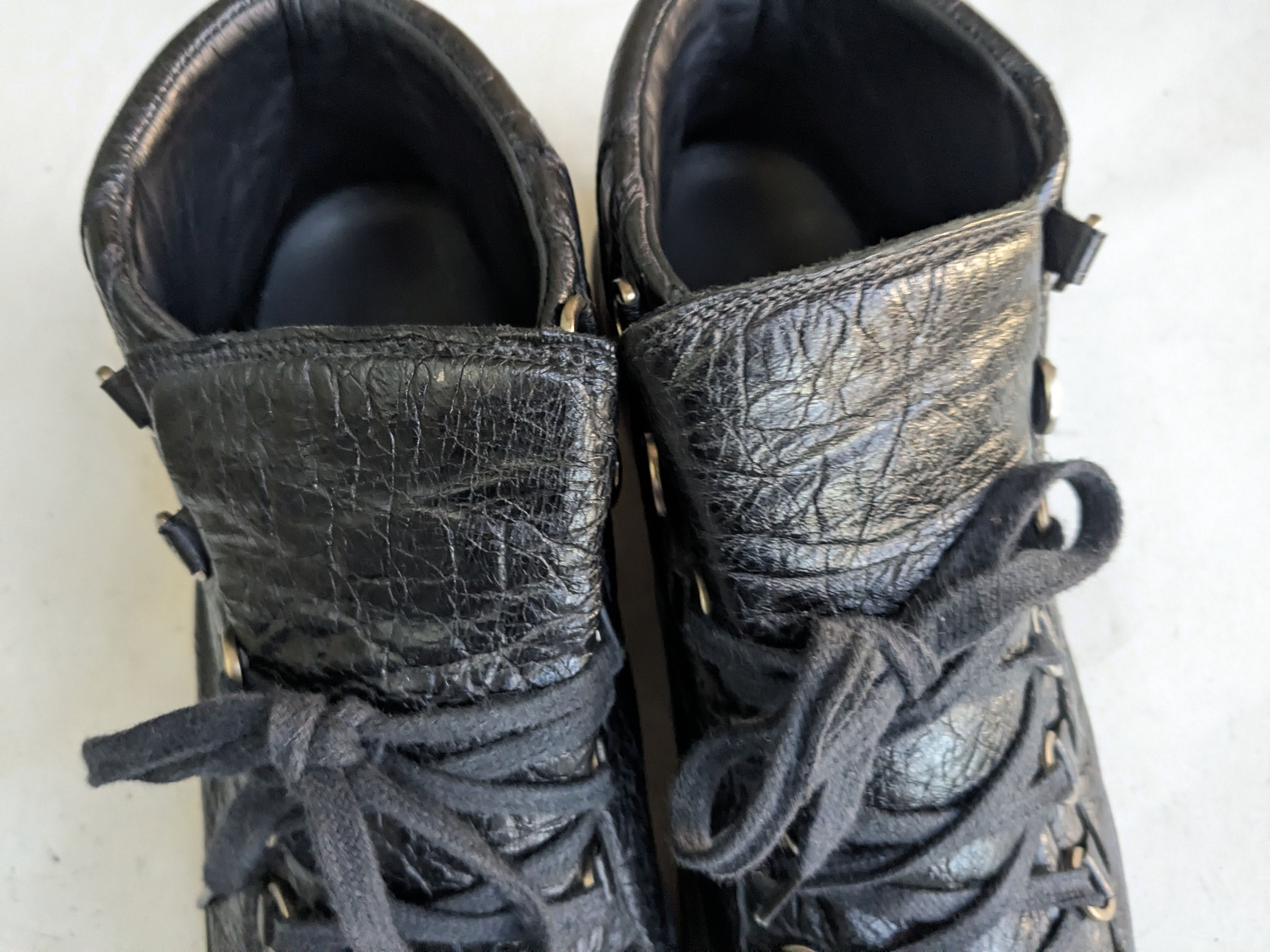 Balenciaga Balenciaga Arena Sneakers Black 10 Leather High Tops Size US 10 / EU 43 - 2 Thumbnail