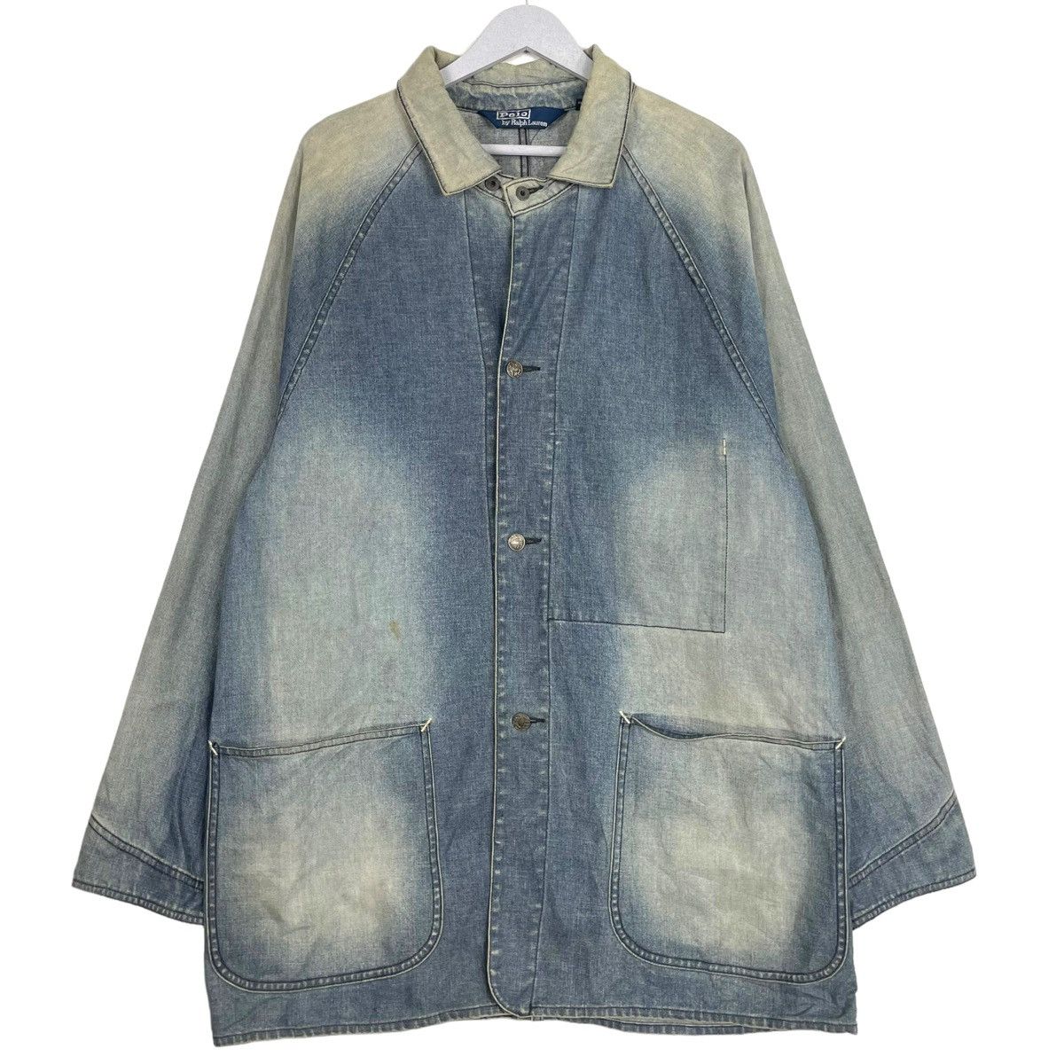 Polo Ralph Lauren × Vintage 💥POLO RALPH LAUREN WORKER CHORE DENIM JACKET Size US XL / EU 56 / 4 - 1 Thumbnail