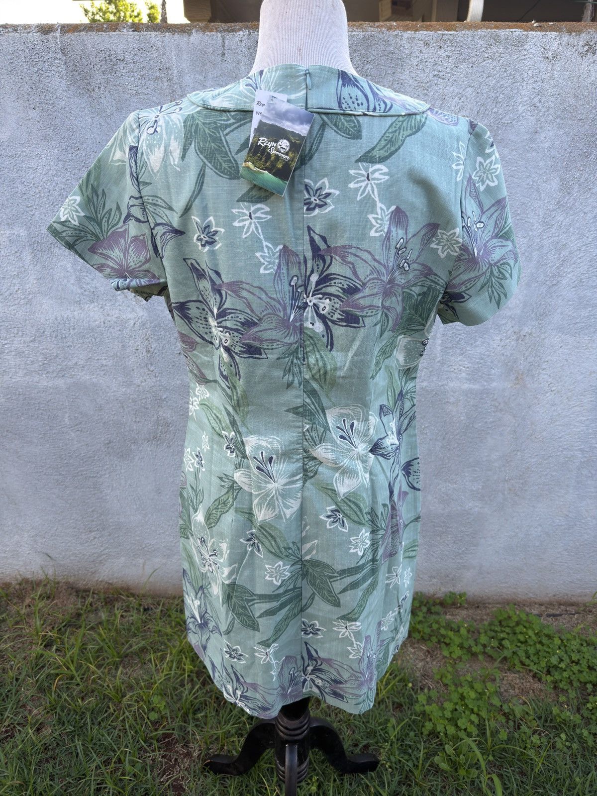 Reyn Spooner New Reyn Spooner Stargazer Short Dress Green Women's 14 Size XL / US 12-14 / IT 48-50 - 2 Thumbnail