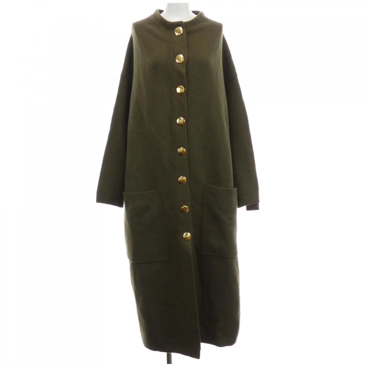 Louis Vuitton Louis Vuitton Louis Vuitton Long Knit Coat Knit Coat Textile Outerwear FPKX14AMO DUTY FREE for USA Size ONE SIZE - 1 Thumbnail