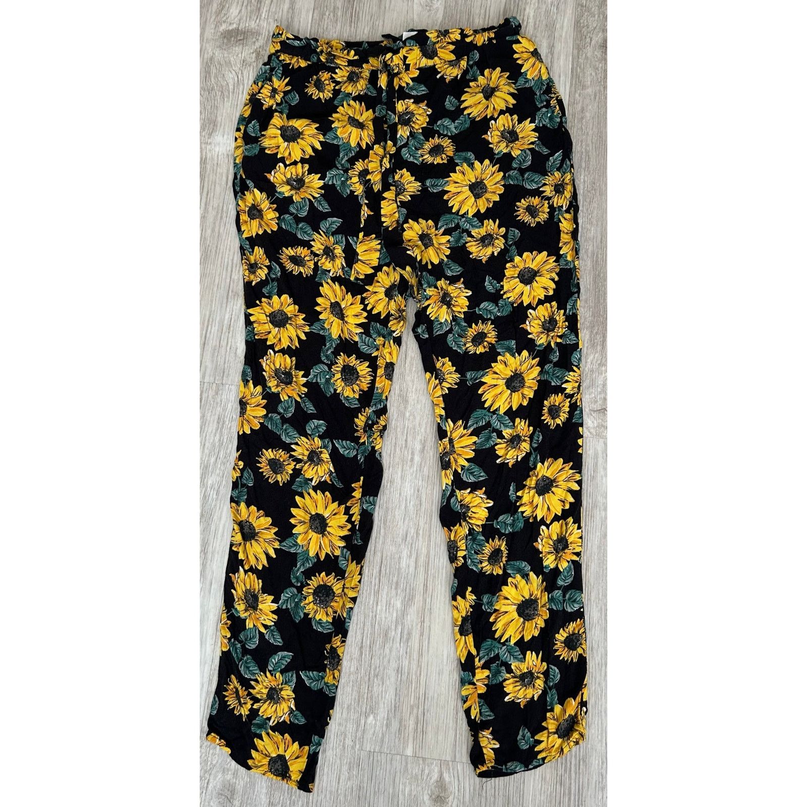 Divided Divided | Sunflower Print Ankle-Length Pull On Pants | 6 Size 28" / US 6 / IT 42 - 2 Thumbnail