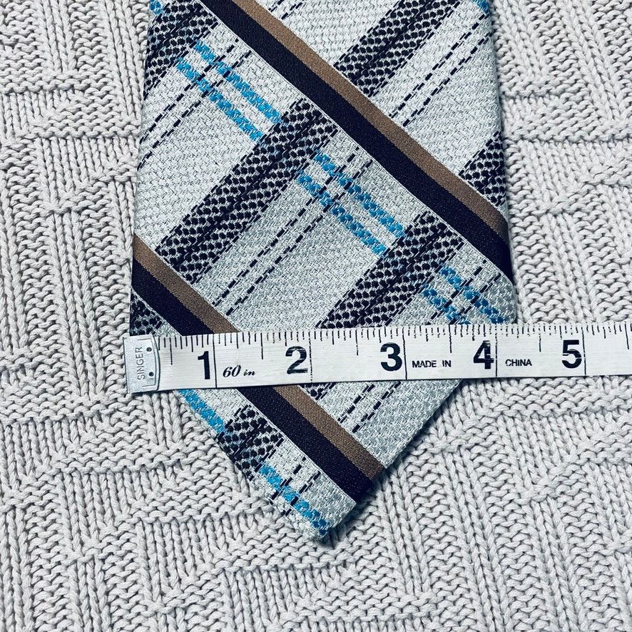 Oleg Cassini Vintage Gimbels Oleg Cassini blue plaid tie Size ONE SIZE - 6 Thumbnail