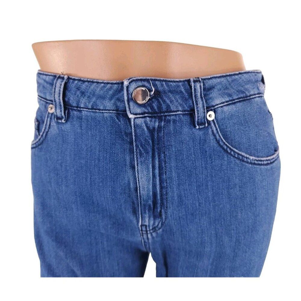 Love Moschino Love Moschino Heart Patch High Rise Straight Jeans 26 Blue Size 28" / US 6 / IT 42 - 6 Thumbnail