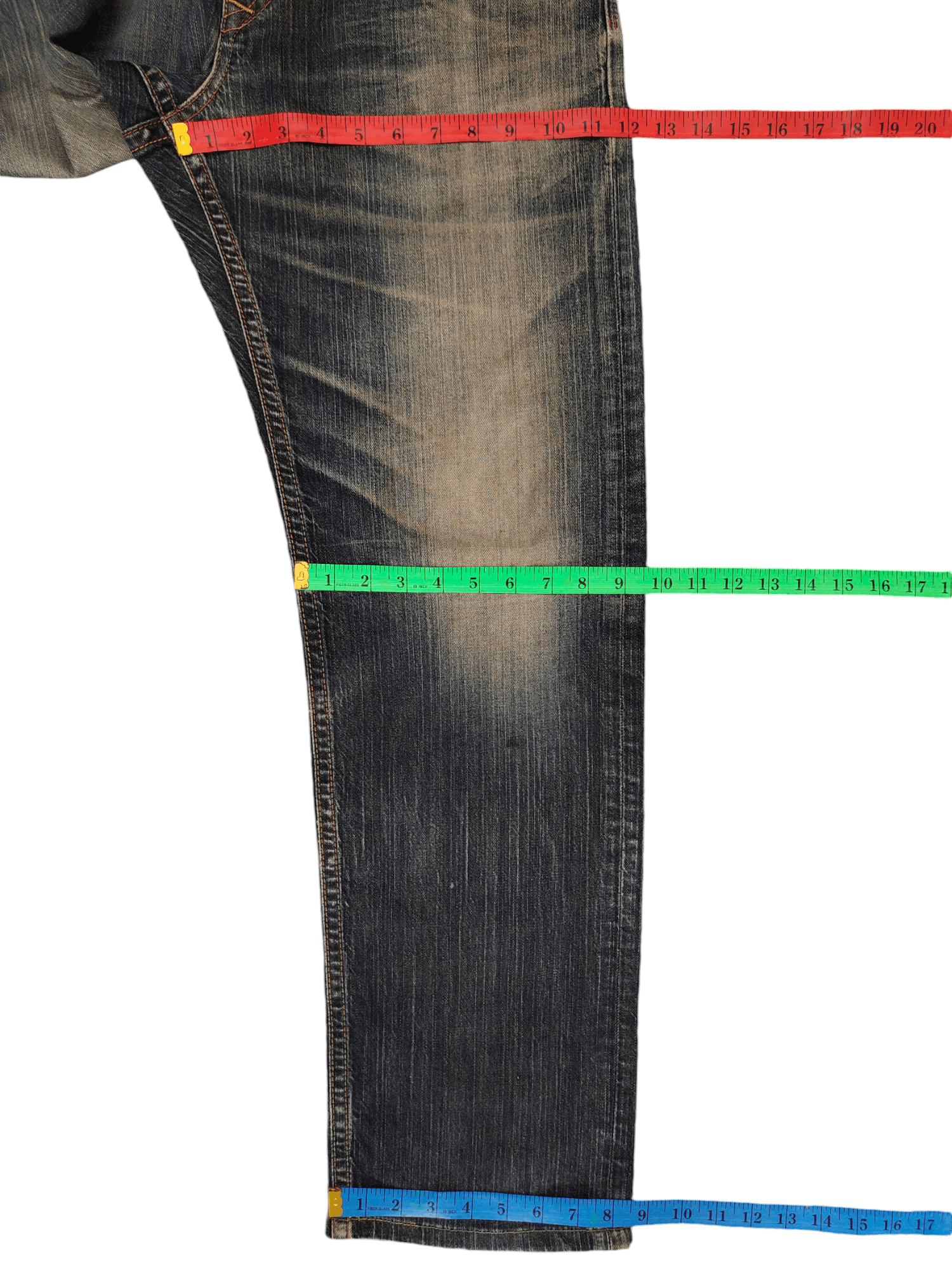 Number (N)ine × Undercover Vintage Edwin Blue Trip Clawmark Jeans Undercover Style Size US 32 / EU 48 - 8 Thumbnail