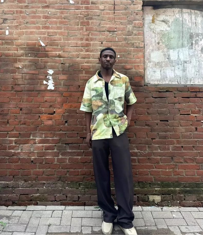 Our Legacy Our Legacy size46 Oil painting camouflage short-sleeved shi Size US S / EU 44-46 / 1 - 9 Thumbnail