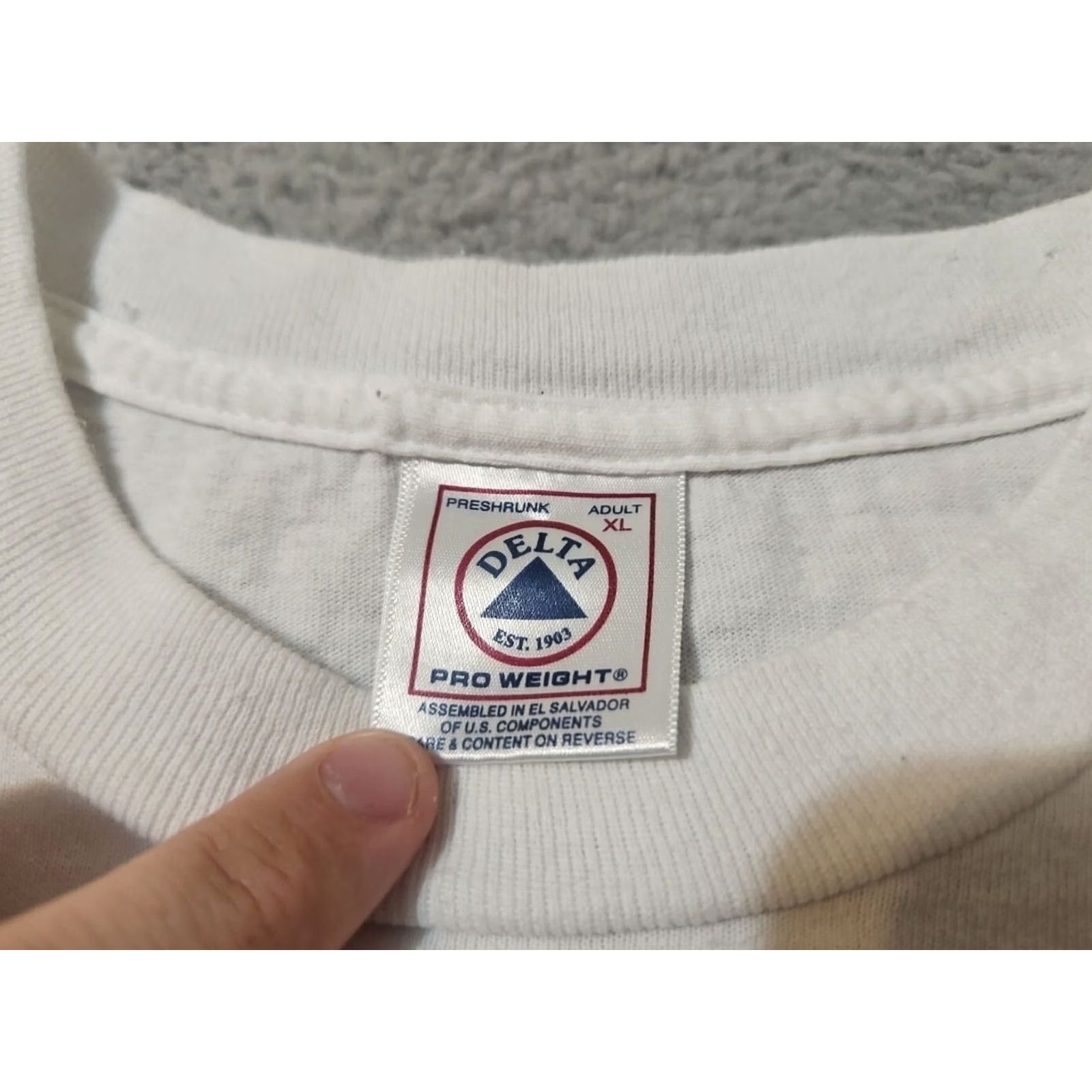 Delta Vintage Windows XP T-Shirt Men's XL White Logo 90s USA Microsoft Delta Shirt Size US XL / EU 56 / 4 - 3 Thumbnail