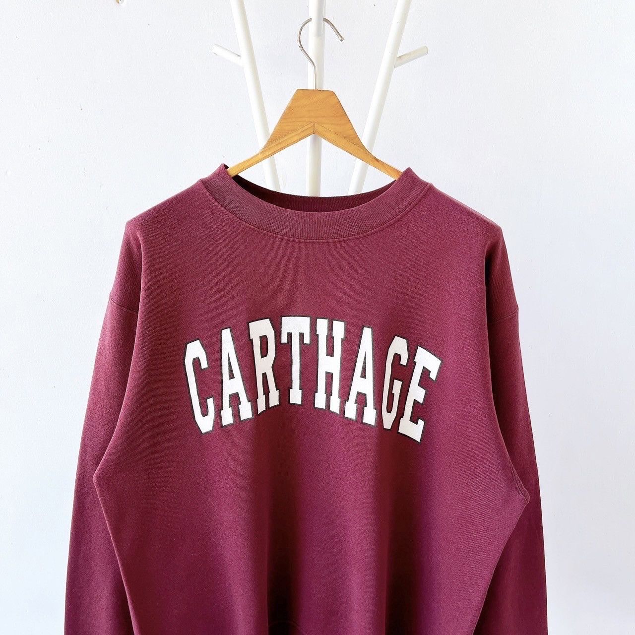 Vintage 90s Carthage, Carthage College athletic sweatshirt/ L Size US L / EU 52-54 / 3 - 3 Thumbnail