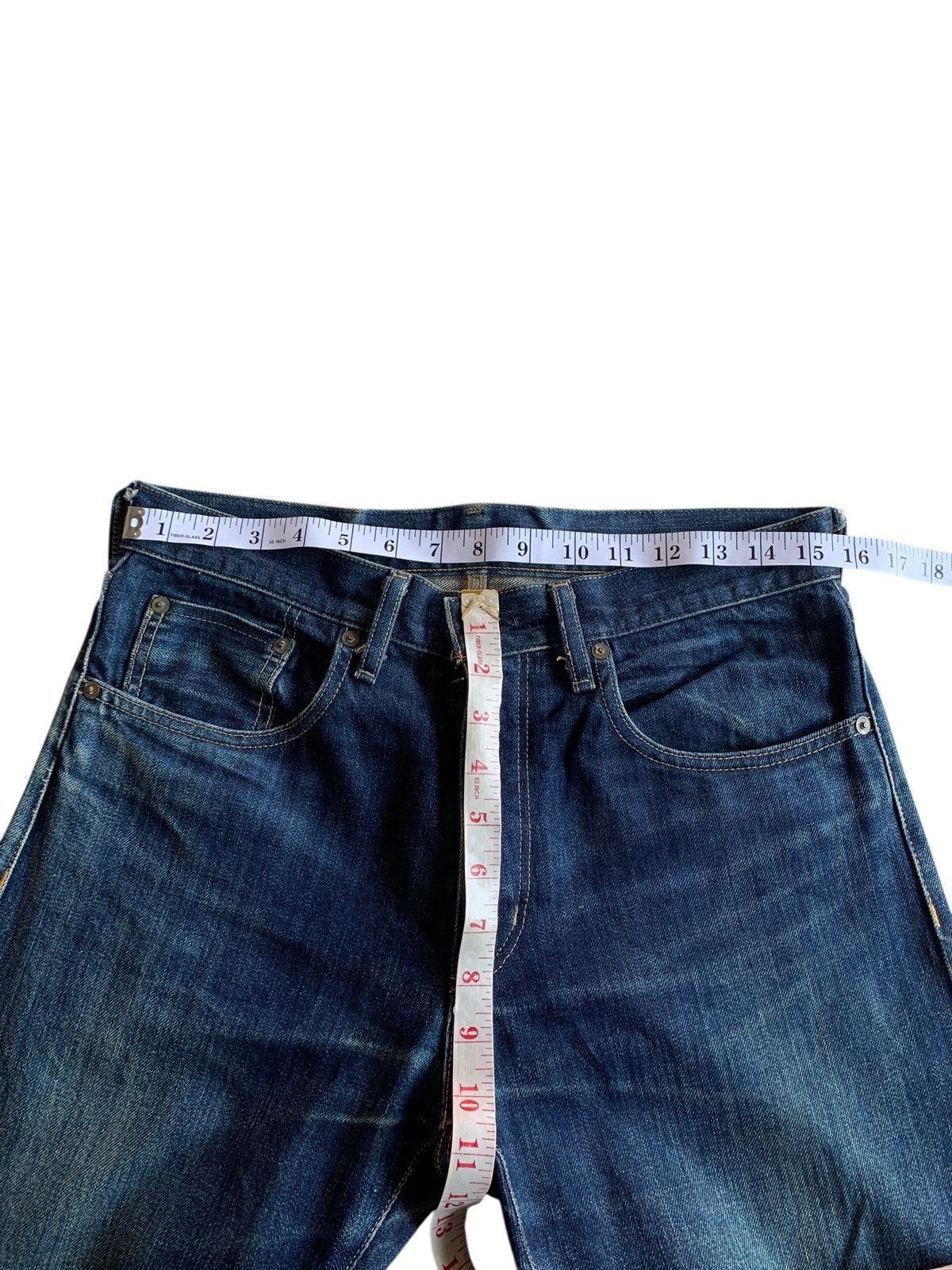 Muji MUJI SELVEDGE JAPANESE DISTRESSED DENIM Size US 31 - 14 Thumbnail