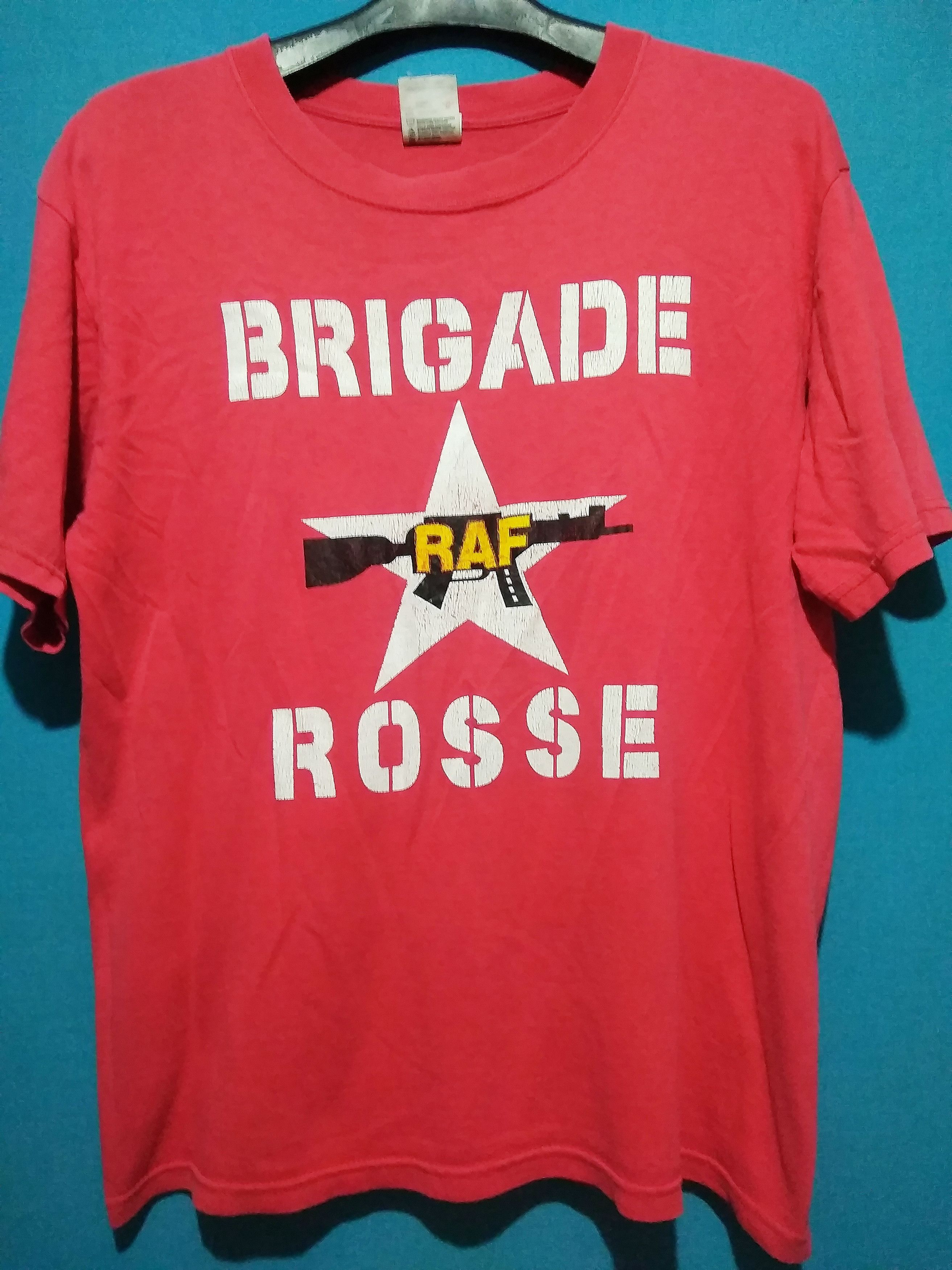 image of Band Tees x Seditionaries Vintage Brigade Rosse T Shirt Joe Strummer The Clash Punk in Red (Size Sm