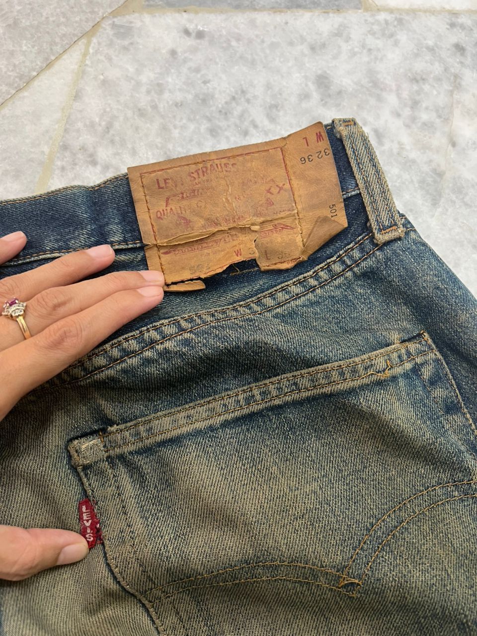Levi's × Vintage Vintage 1990’s Levis big E 110 Anniversary Selvedge Denim Size US 32 / EU 48 - 10 Thumbnail