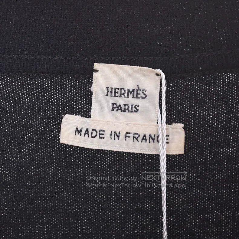 Hermes Hermes Twill silk wing pattern print + cashmere knitted V- Size XS / US 0-2 / IT 36-38 - 4 Thumbnail