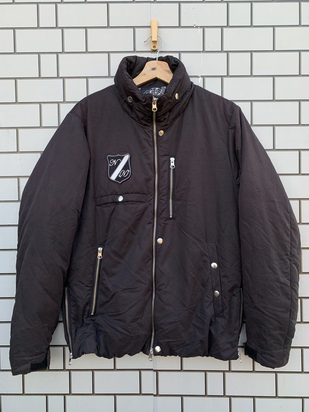 Japanese Brand 2017 A/W NUMBER (N)INE INSULATION ZIP UP BOMBER JACKET Size US M / EU 48-50 / 2 - 2 Thumbnail