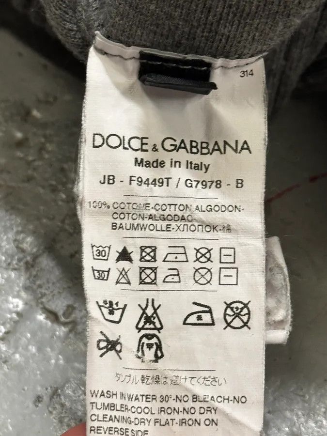 Dolce & Gabbana 2010s Dolce & Gabbana Grey Lace Pattern Wool Hoodie Size US M / EU 48-50 / 2 - 12 Thumbnail