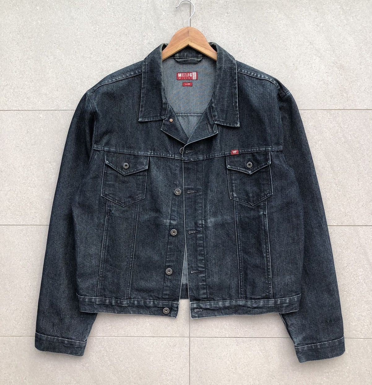 Vintage Vintage Mustang Jeans Mens Denim Trucker Jacket Size US XXL / EU 58 / 5 - 2 Thumbnail