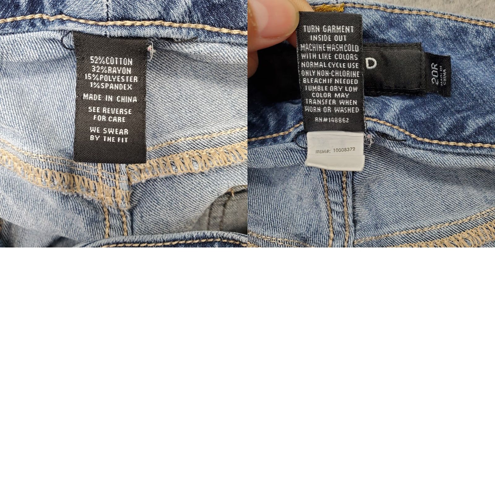 Torrid Torrid Jeans Womens 20R Blue Denim Stretch 5-Pocket Skinny Leg Button Fly Jeans Size 42" / US 20 - 8 Thumbnail
