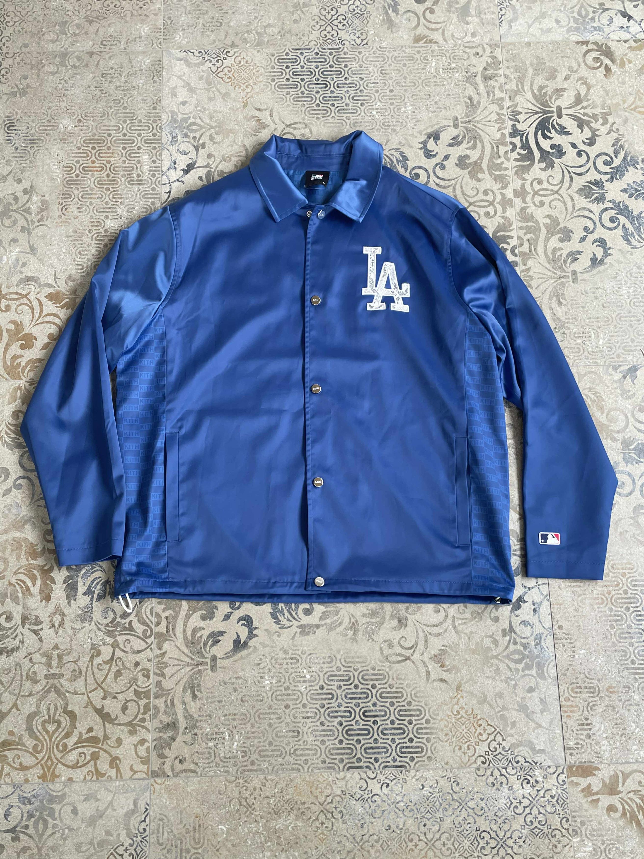 Kith Kith x Dodgers La MLB coaches Jacket Blue Size L Size US L / EU 52-54 / 3 - 2 Thumbnail