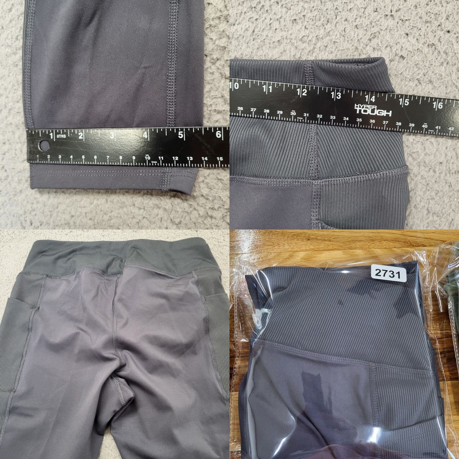 Athletic Works Athletic Works Leggings Women’s Large (12/14) Gray Pockets Activewear Pants, Fitted, Regular, Leg Style Skinny, Size L, Womens, Athletic Works Legging Size 36" / US 14 / IT 50 - 8 Thumbnail