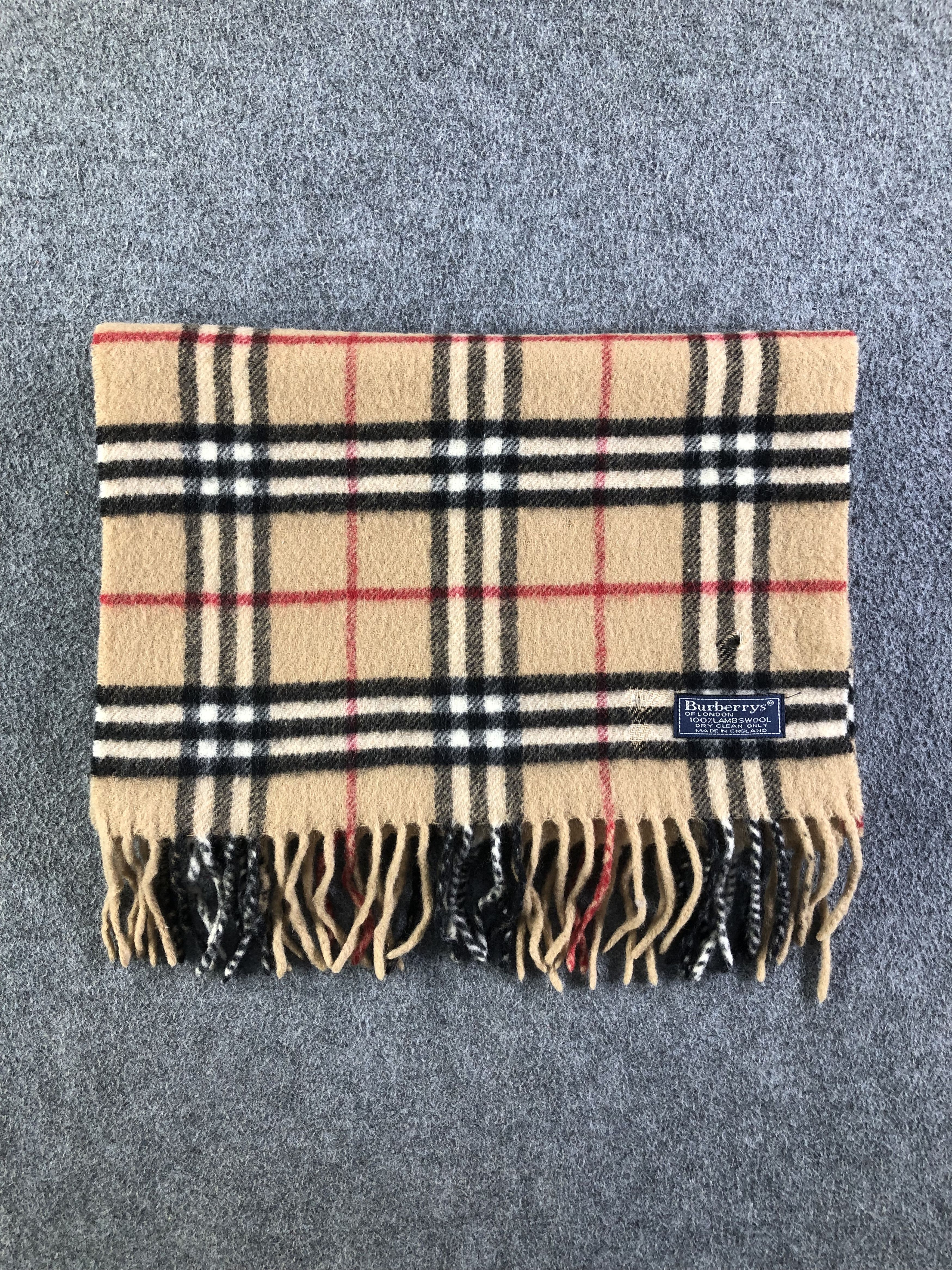 Burberry Burberrys Lambswool Scarf / Muffler / Neckwear SS1320 Size ONE SIZE - 8 Thumbnail