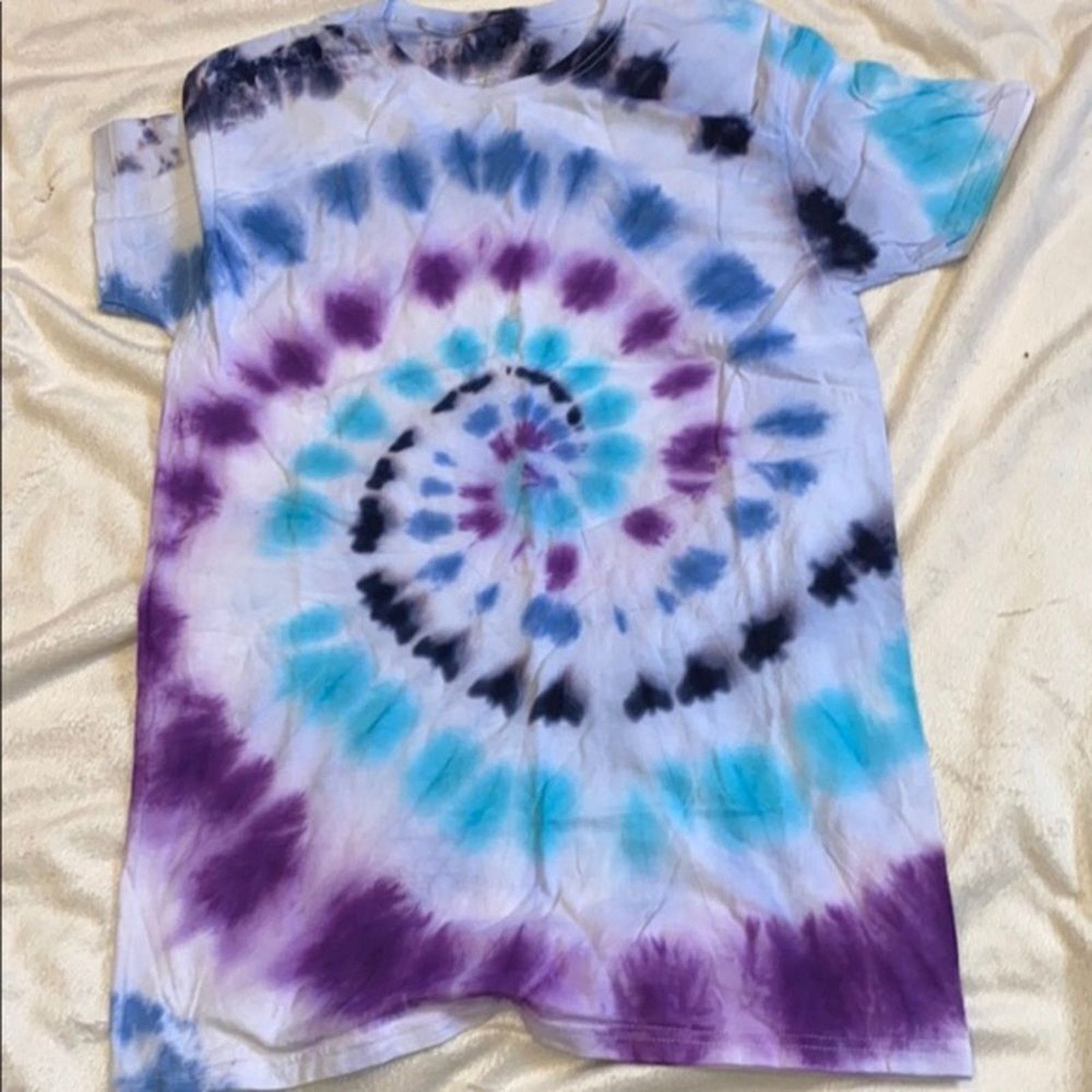 Fruit Of The Loom Dyes by MacKay Spiral Crewneck Tie-Dye T-Shirt | Sz S Size US S / EU 44-46 / 1 - 2 Thumbnail