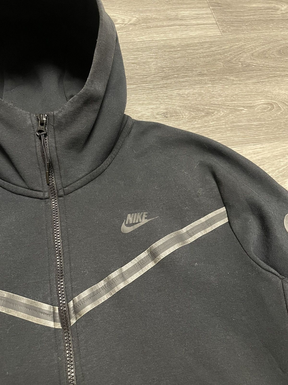 Nike Nike Tech Fleece Black Zip-Up Hoodie Size US L / EU 52-54 / 3 - 8 Thumbnail