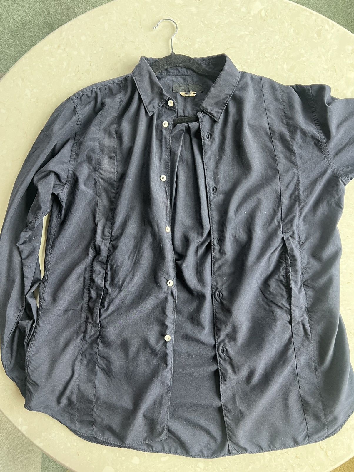 Comme des Garcons Comme Des Garcons Gomme Deux - Dark Navy Blue Shirt Size US L / EU 52-54 / 3 - 11 Thumbnail