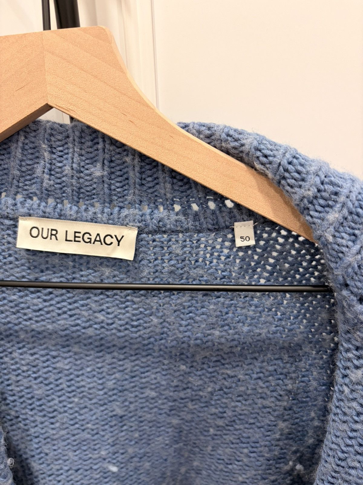 Our Legacy Our Legacy Big Cardigan in Funky Blue Acrylic Size 50 Size US L / EU 52-54 / 3 - 2 Thumbnail