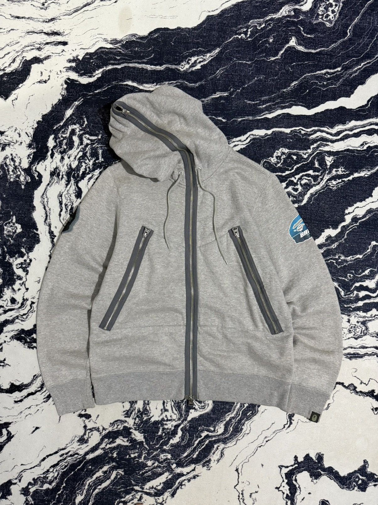 Bape Vintage Bape maritime S-R squadron uniform full ziphoodie Size US S / EU 44-46 / 1 - 7 Thumbnail