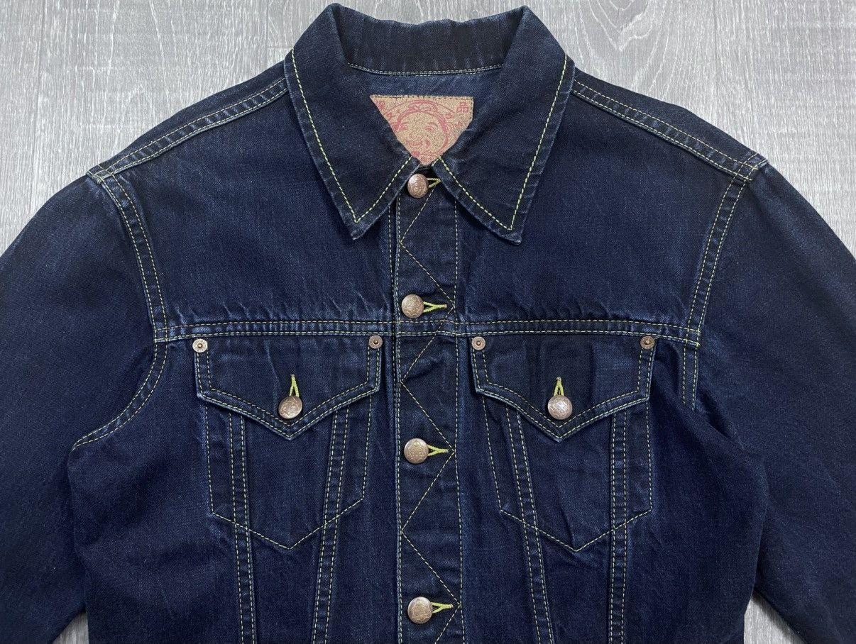 Evisu Evisu Maniacs Embroidered Logo Heritage Denim Jeans Jacket Size L / US 10 / IT 46 - 11 Thumbnail