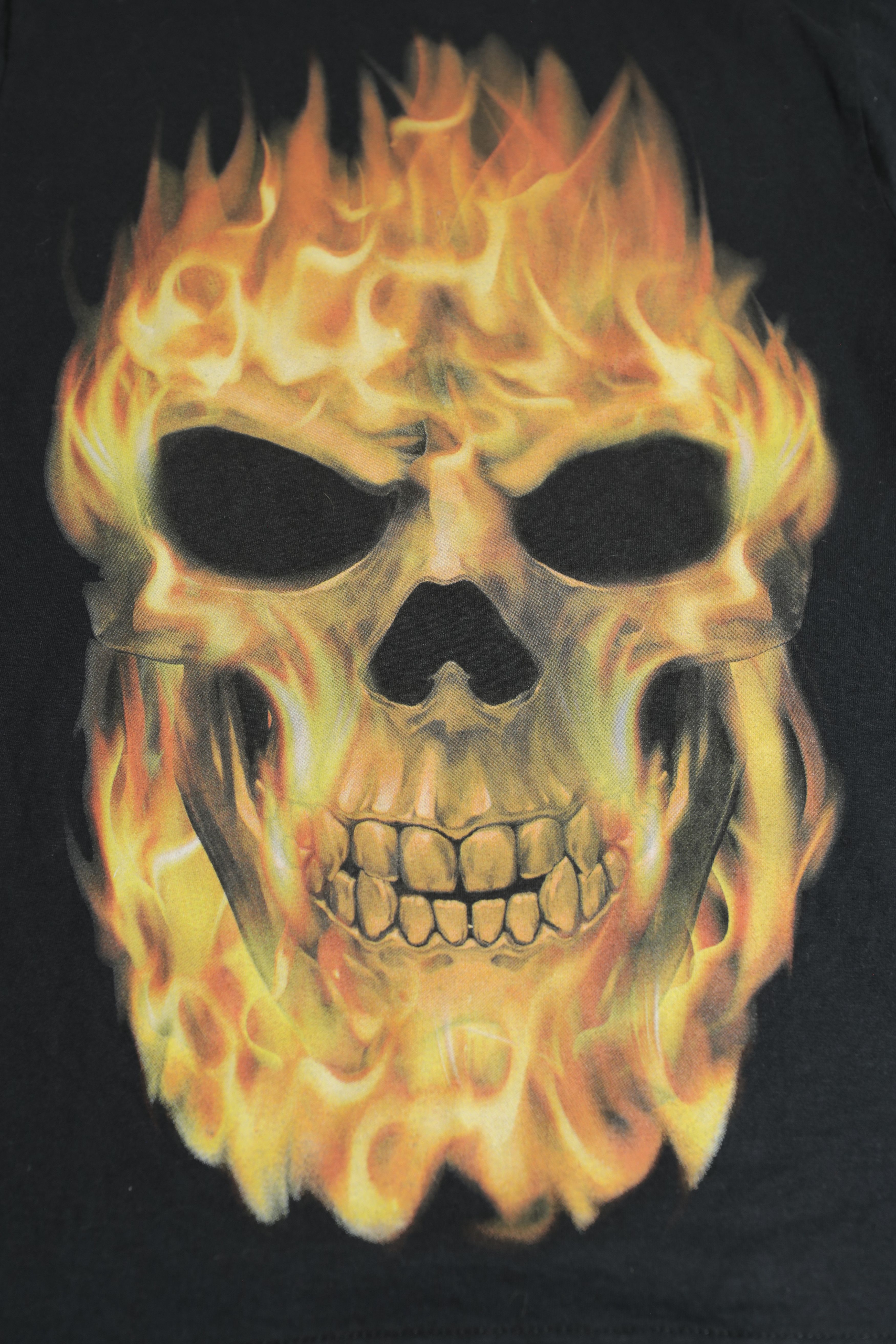 Other Happy Halloween Flaming Skull Shirt (S) Size US S / EU 44-46 / 1 - 4 Thumbnail