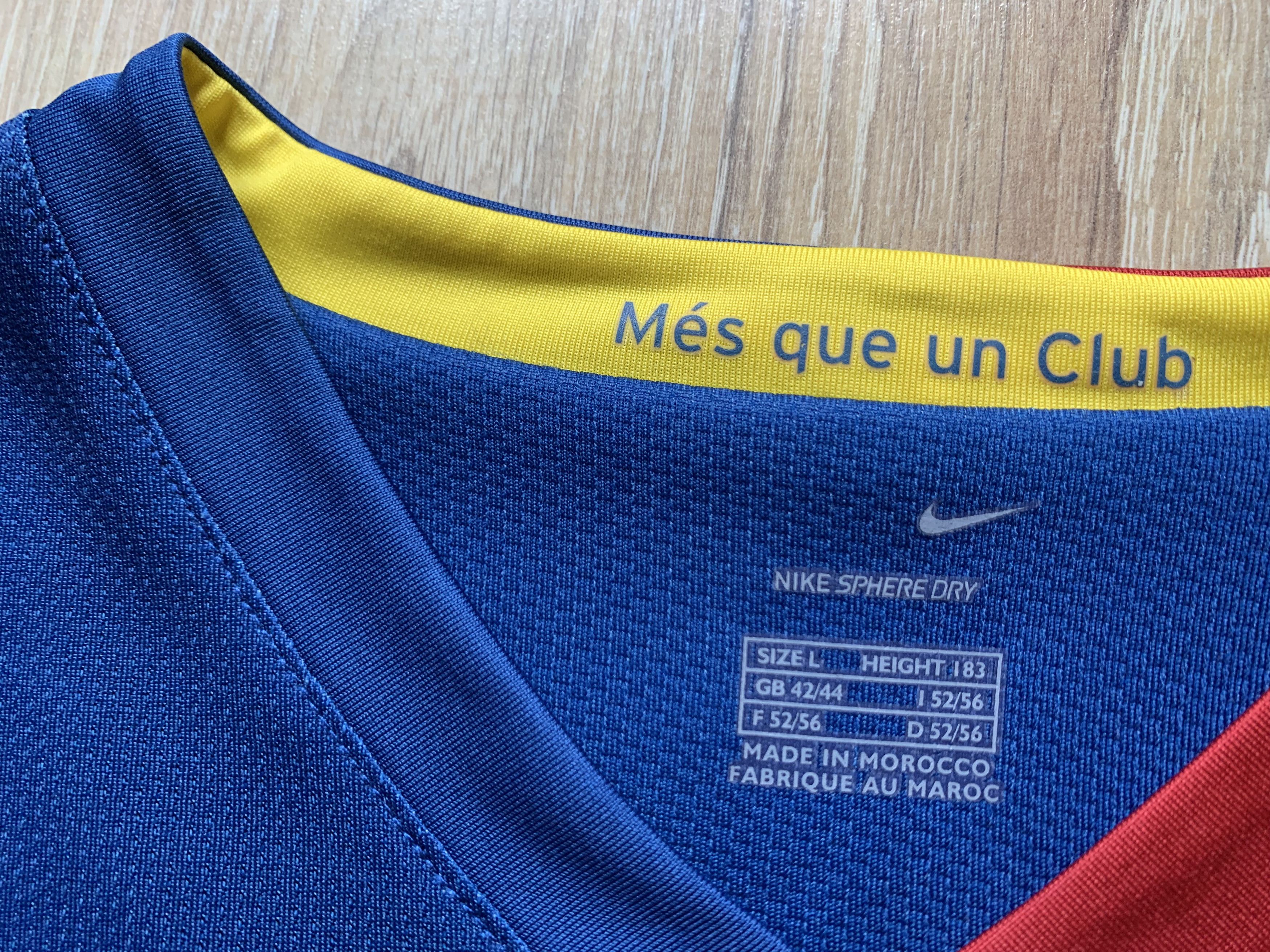 Nike Nike Barcelona Home Shirt #3 2006-2007 Size US L / EU 52-54 / 3 - 6 Thumbnail