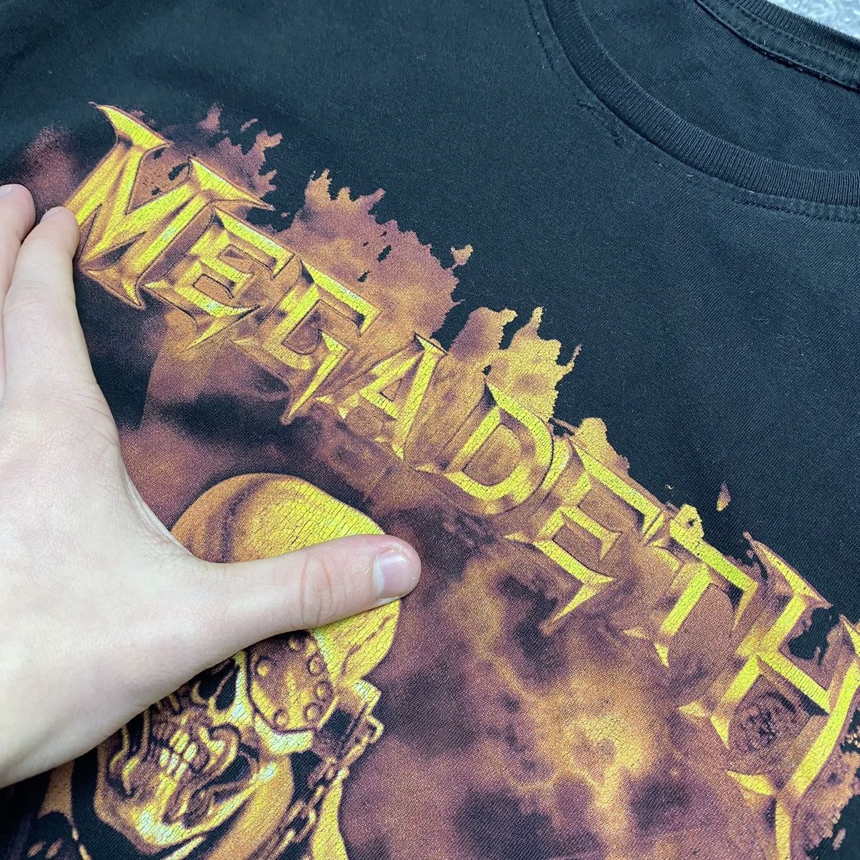 Band Tees × Vintage Vintage Megadeth For Sale 2016 Bug graphic logo tee Size US M / EU 48-50 / 2 - 5 Thumbnail