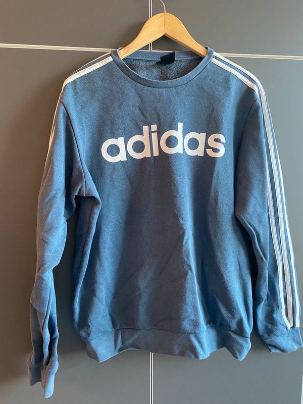 Adidas Adidas Sweater – Light Blue & in Great Condition! Size US M / EU 48-50 / 2 - 1 Thumbnail