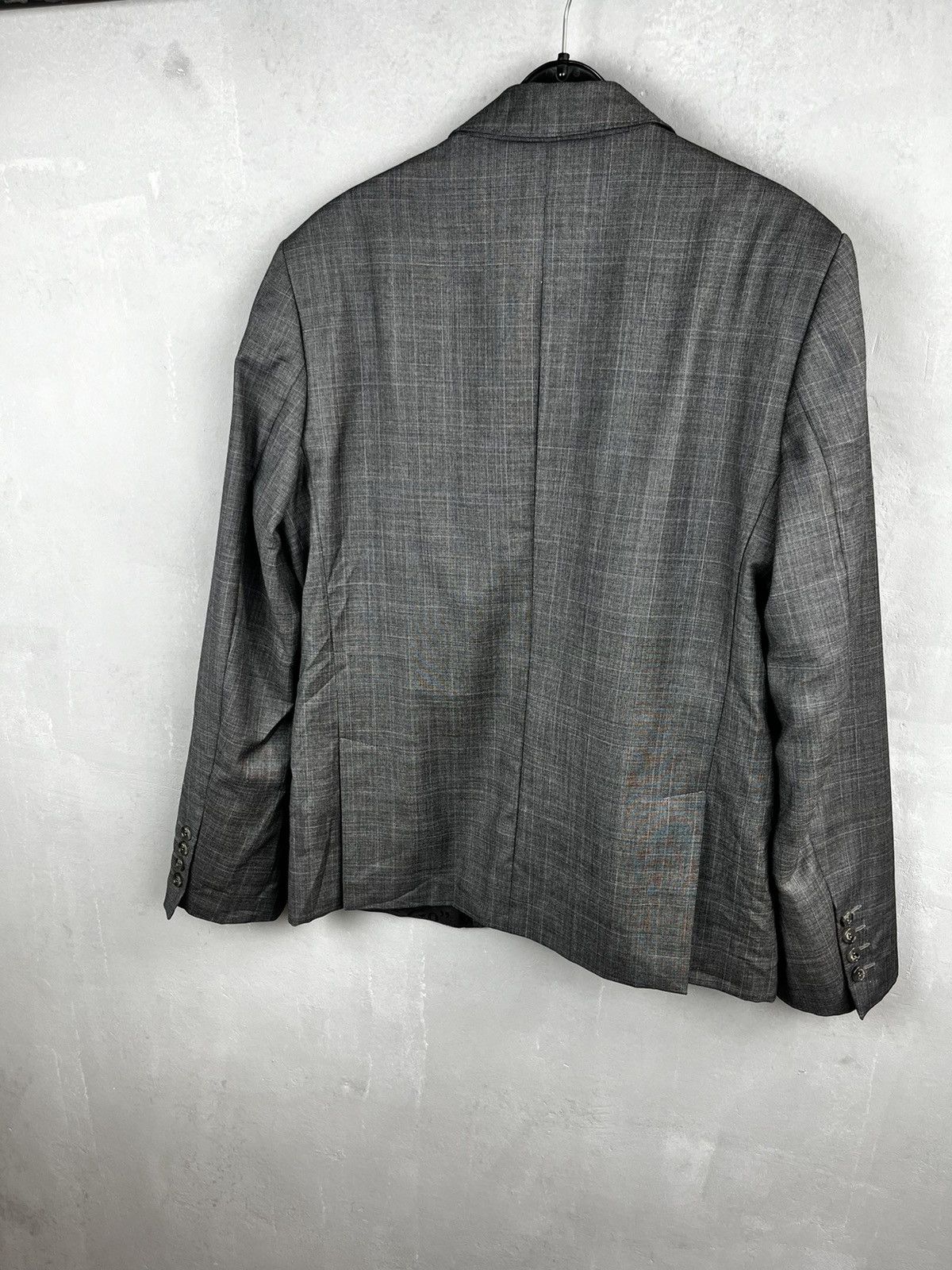 John Galliano John Galliano Printed Grey Blazer Size 50R - 6 Thumbnail
