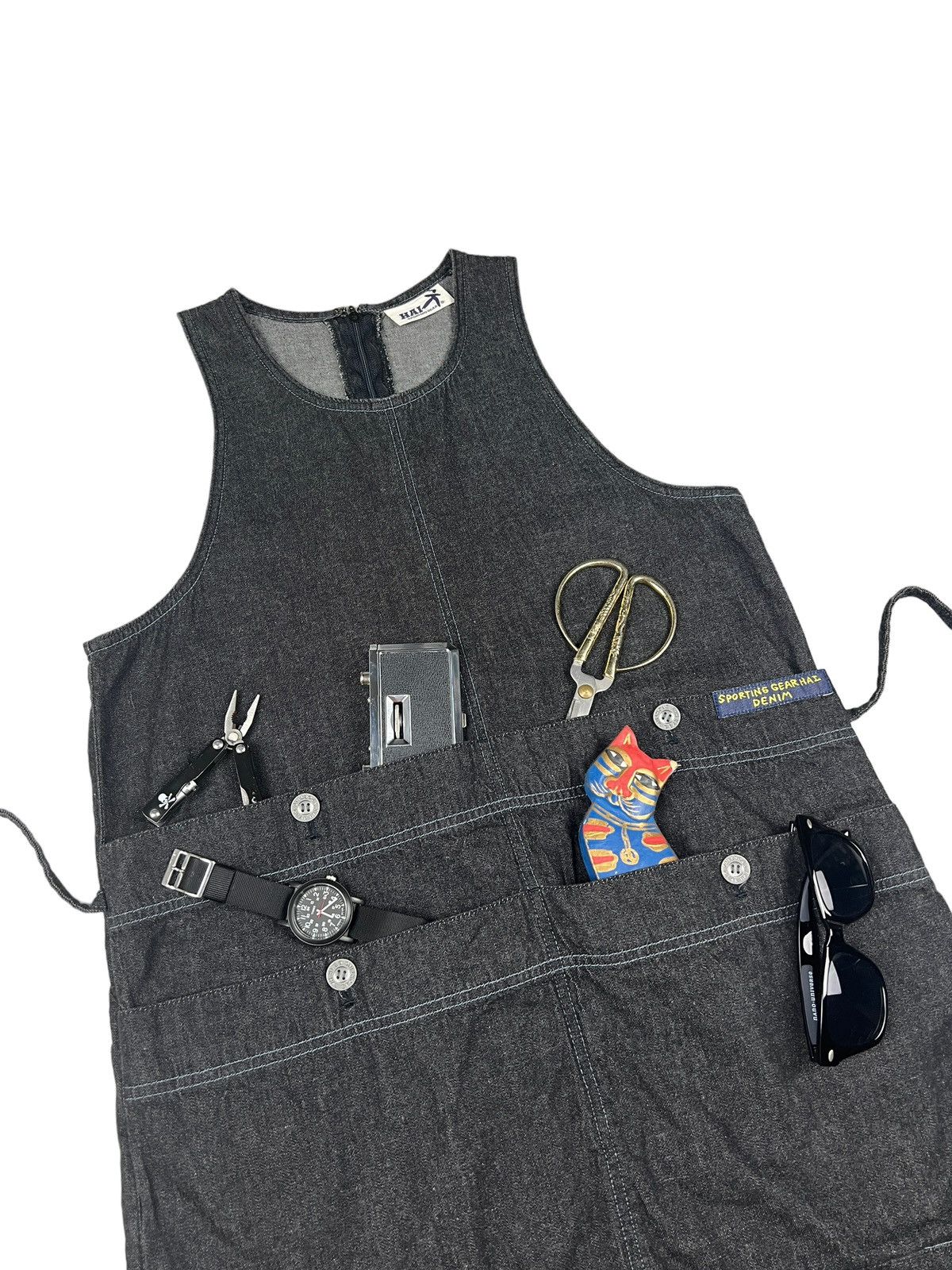 Hai Sporting Gear Vintage Hai Sporting Gear Denim Midi Dress Size M / US 6-8 / IT 42-44 - 7 Thumbnail