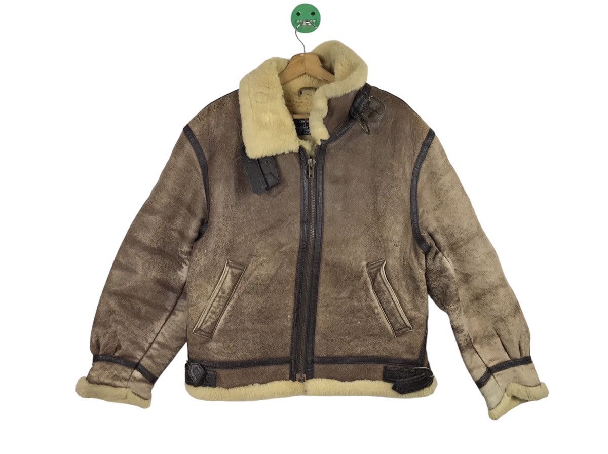 image of Vintage Unbranded Flight Jacket Type B-3 Uruguay Made M Size in Brown, Men's
