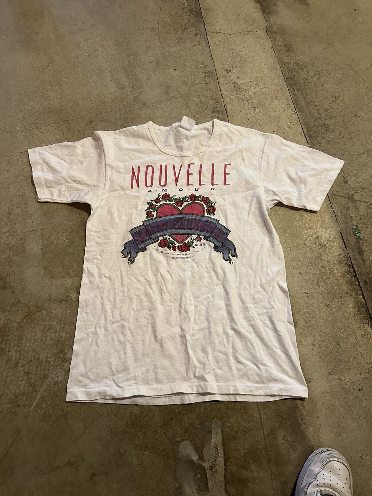 Ed Hardy Vintage 1992 single stitch NOUVELLE amour ed hardy tee shirt Size US L / EU 52-54 / 3 - 2 Thumbnail