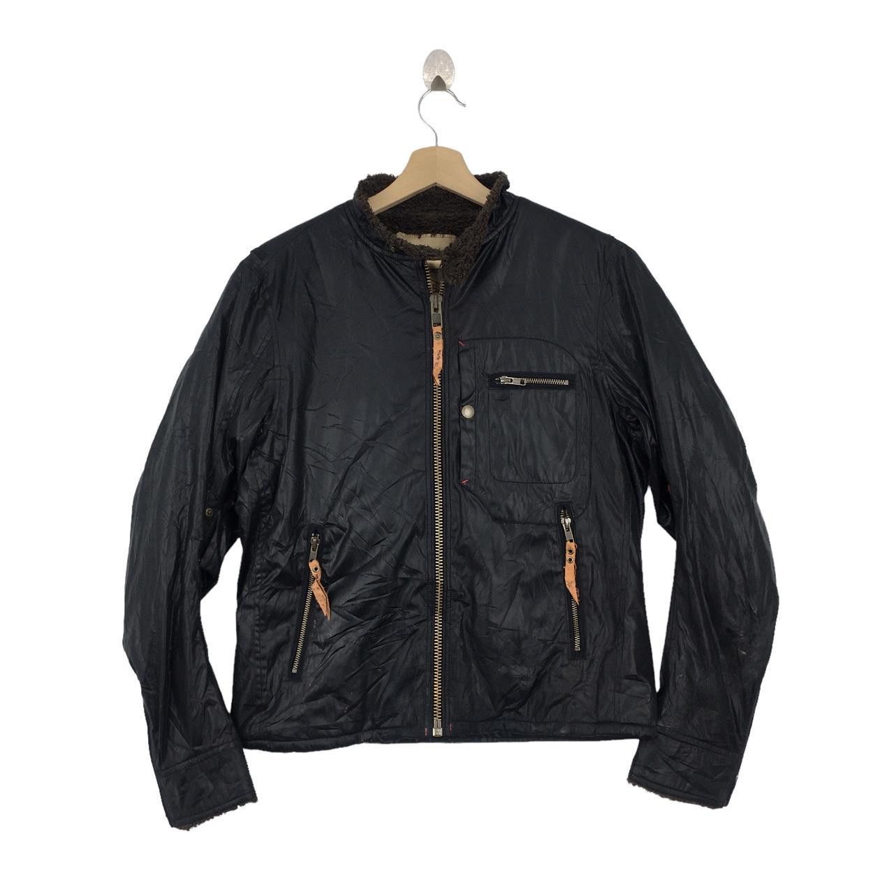 Vintage Vtg BALL SCANDINAVIAN MOTORCYCLE Shearling Jacket Size US M / EU 48-50 / 2 - 1 Thumbnail