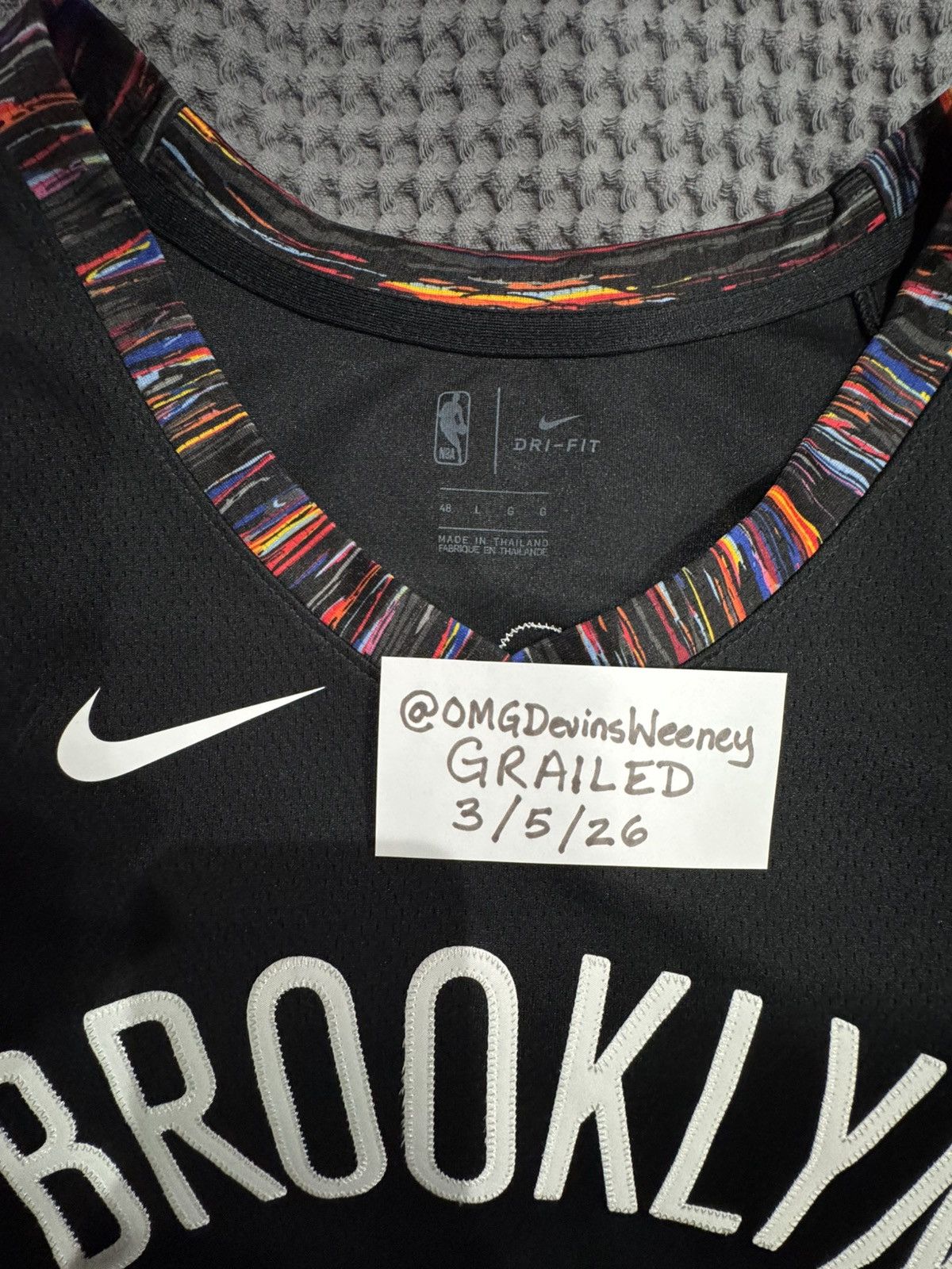 Nike Biggie Smalls Nike Brooklynn Nets NBA Jersey Size US L / EU 52-54 / 3 - 3 Thumbnail